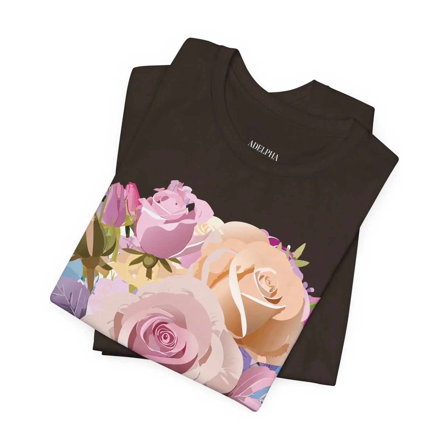 Floral Graphic T Shirt Unisex Short Sleeve Tee Art Design Adelpha Vintage Inspired