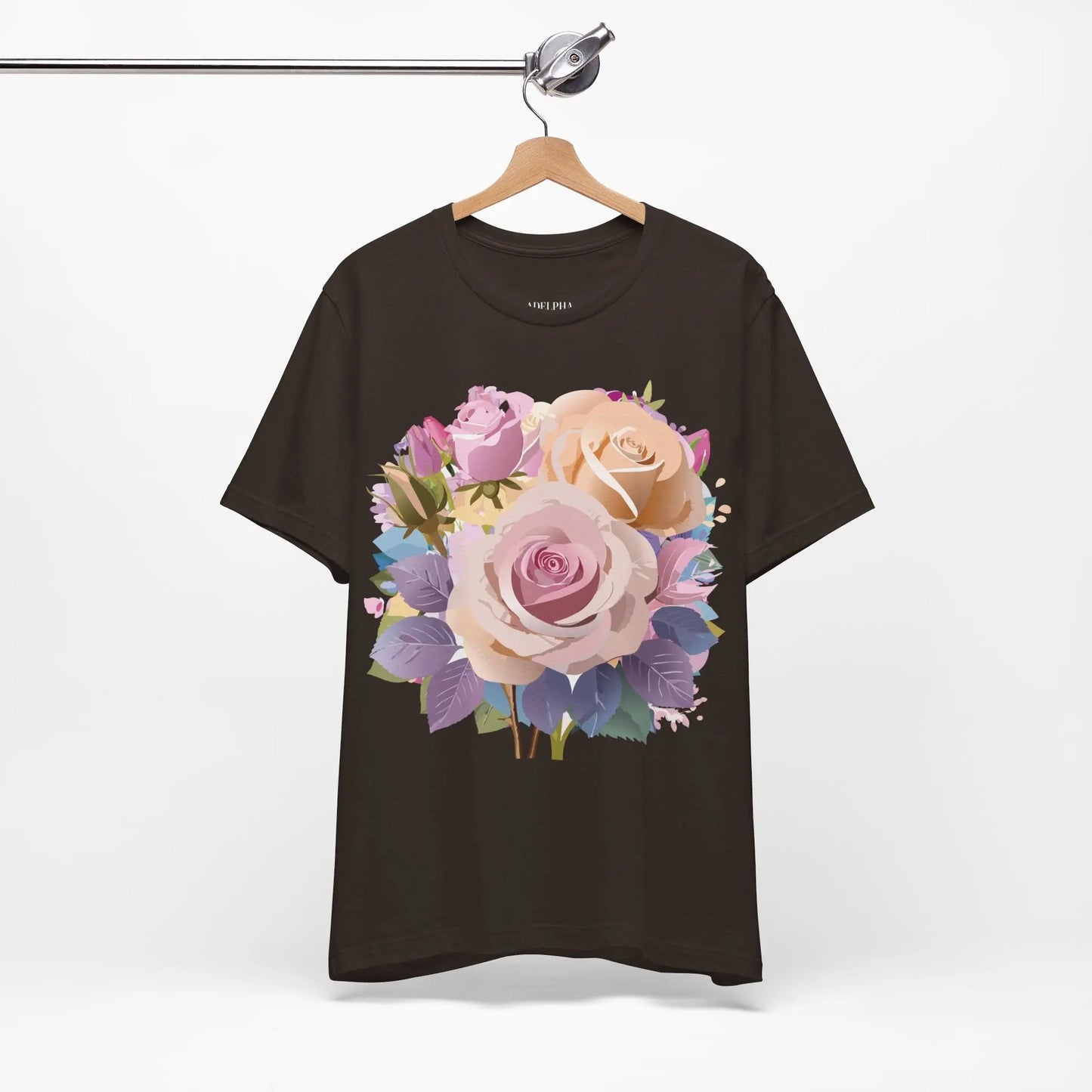 Floral Graphic T Shirt Unisex Short Sleeve Tee Art Design Adelpha Vintage Inspired
