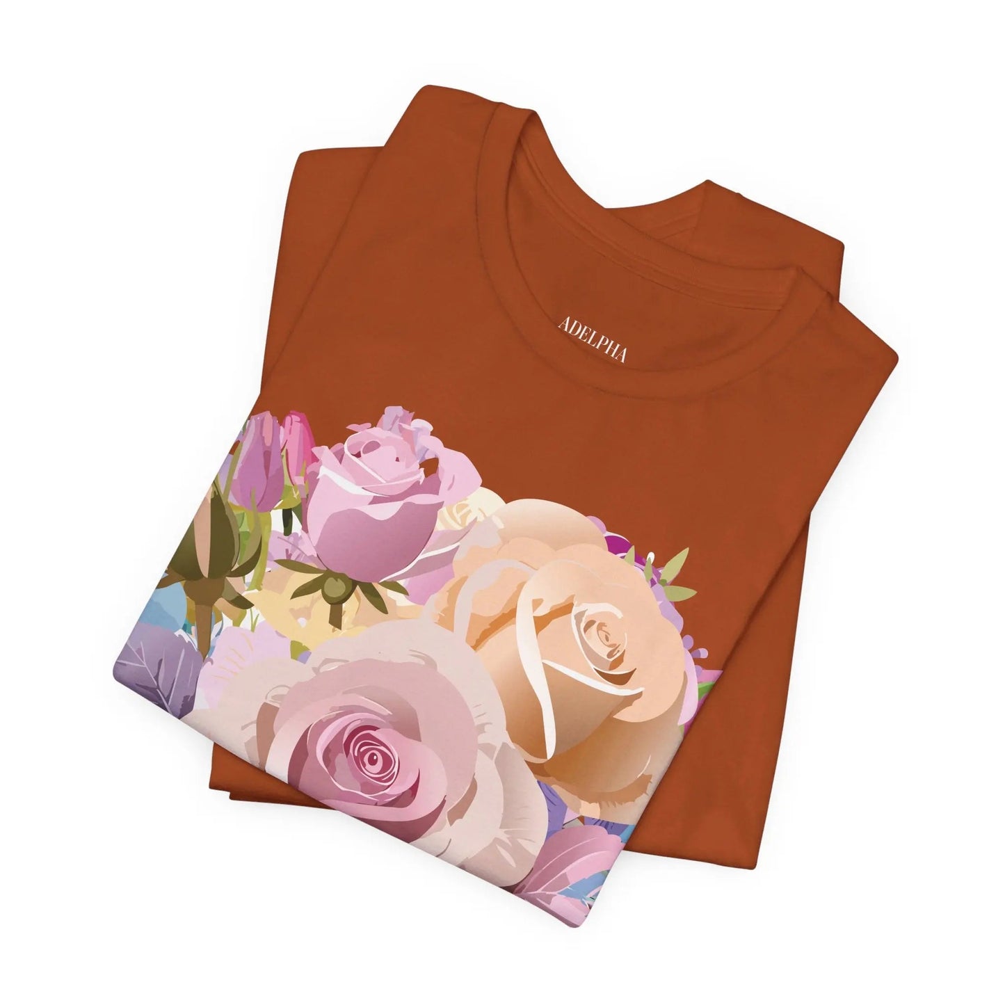 Floral Graphic T Shirt Unisex Short Sleeve Tee Art Design Adelpha Vintage Inspired