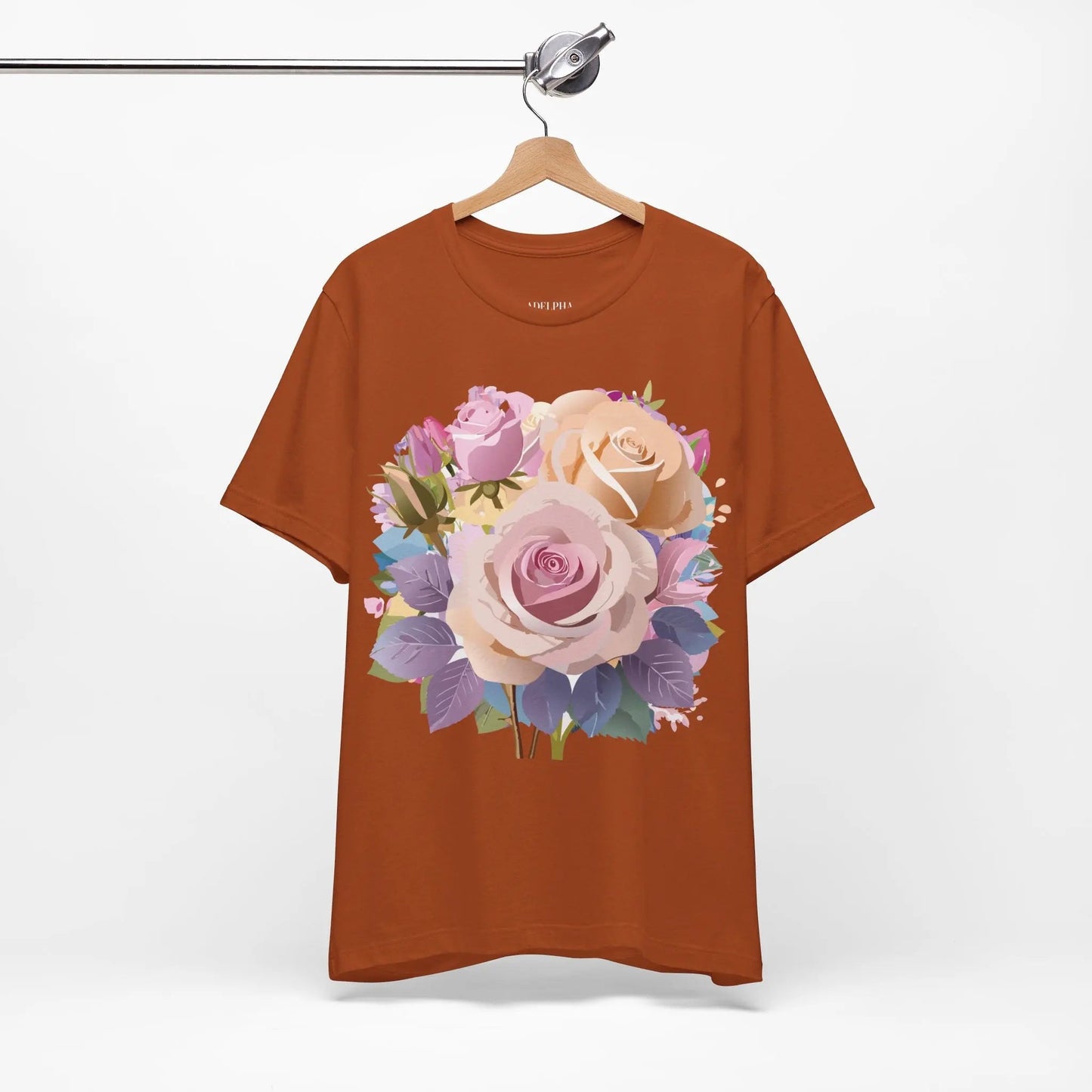Floral Graphic T Shirt Unisex Short Sleeve Tee Art Design Adelpha Vintage Inspired