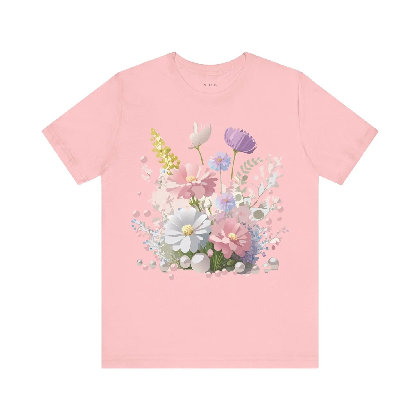 Floral Graphic Tee Unisex Vintage Art Design From Adelpha Premium Short Sleeve T Shirt