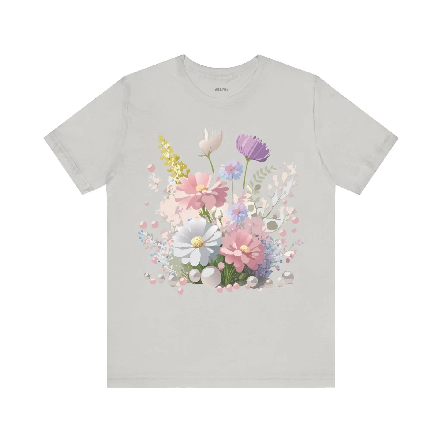 Floral Graphic Tee Unisex Vintage Art Design From Adelpha Premium Short Sleeve T Shirt