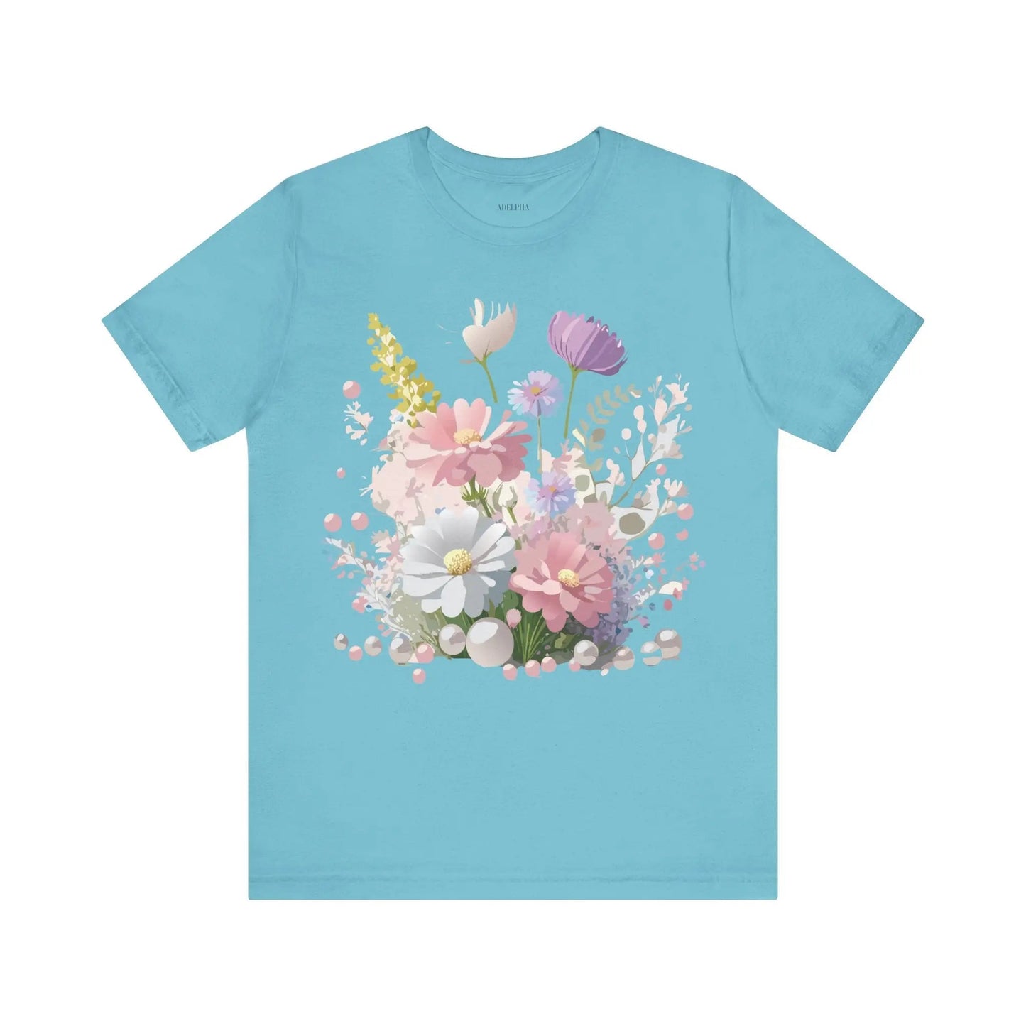 Floral Graphic Tee Unisex Vintage Art Design From Adelpha Premium Short Sleeve T Shirt