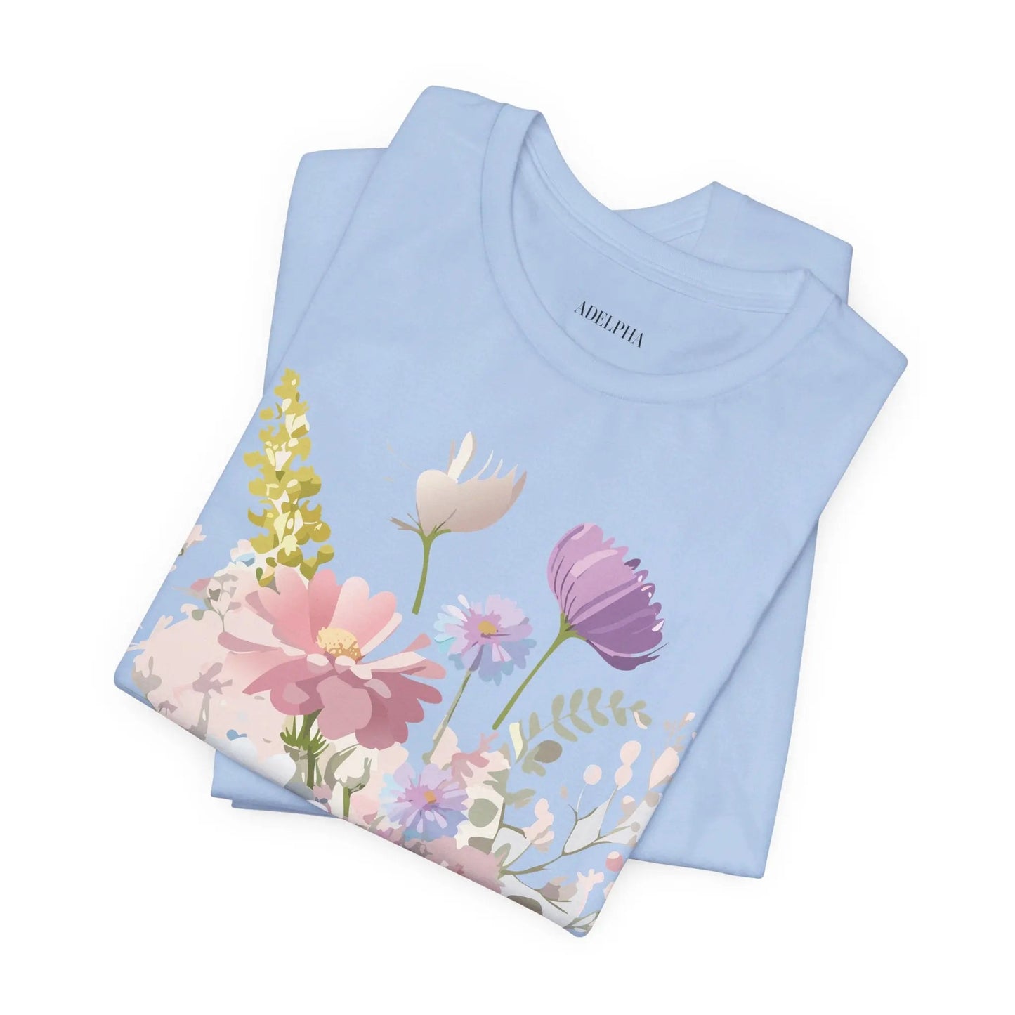 Floral Graphic Tee Unisex Vintage Art Design From Adelpha Premium Short Sleeve T Shirt