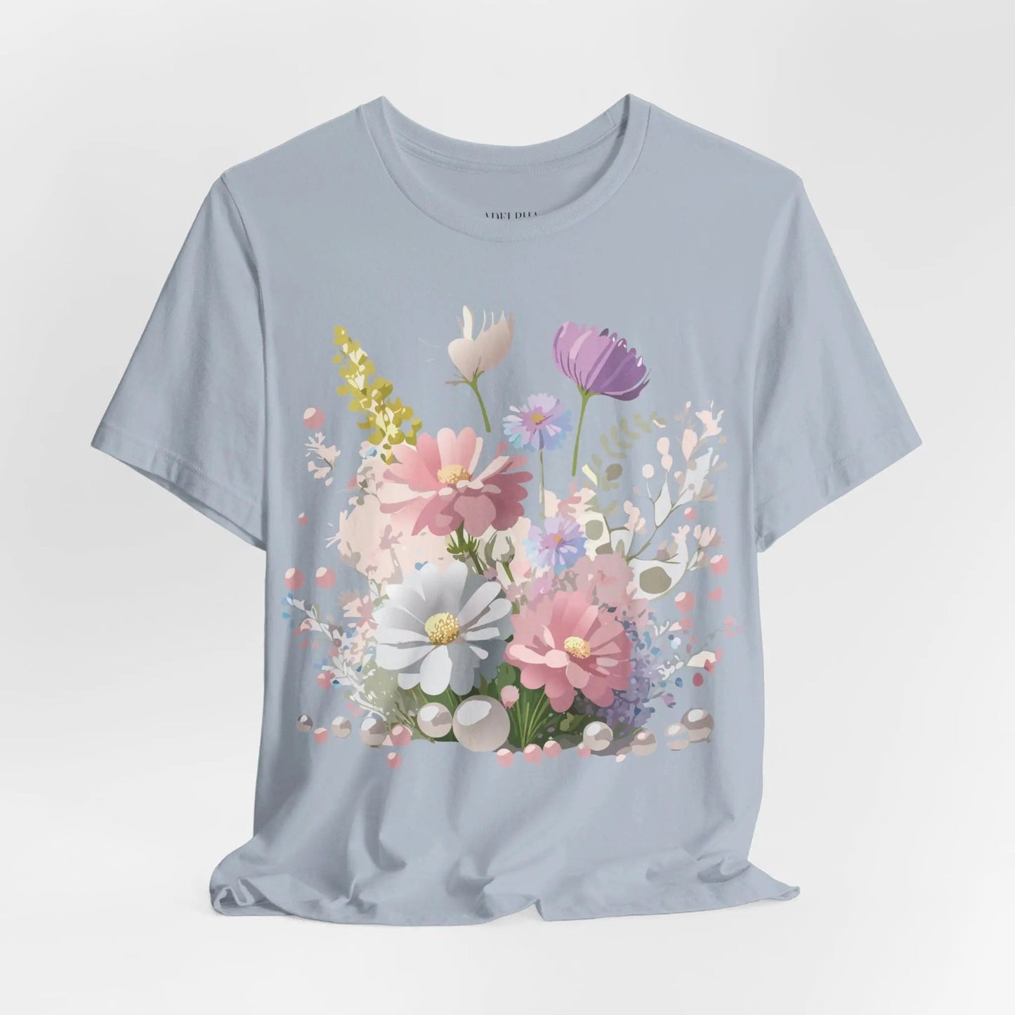 Floral Graphic Tee Unisex Vintage Art Design From Adelpha Premium Short Sleeve T Shirt