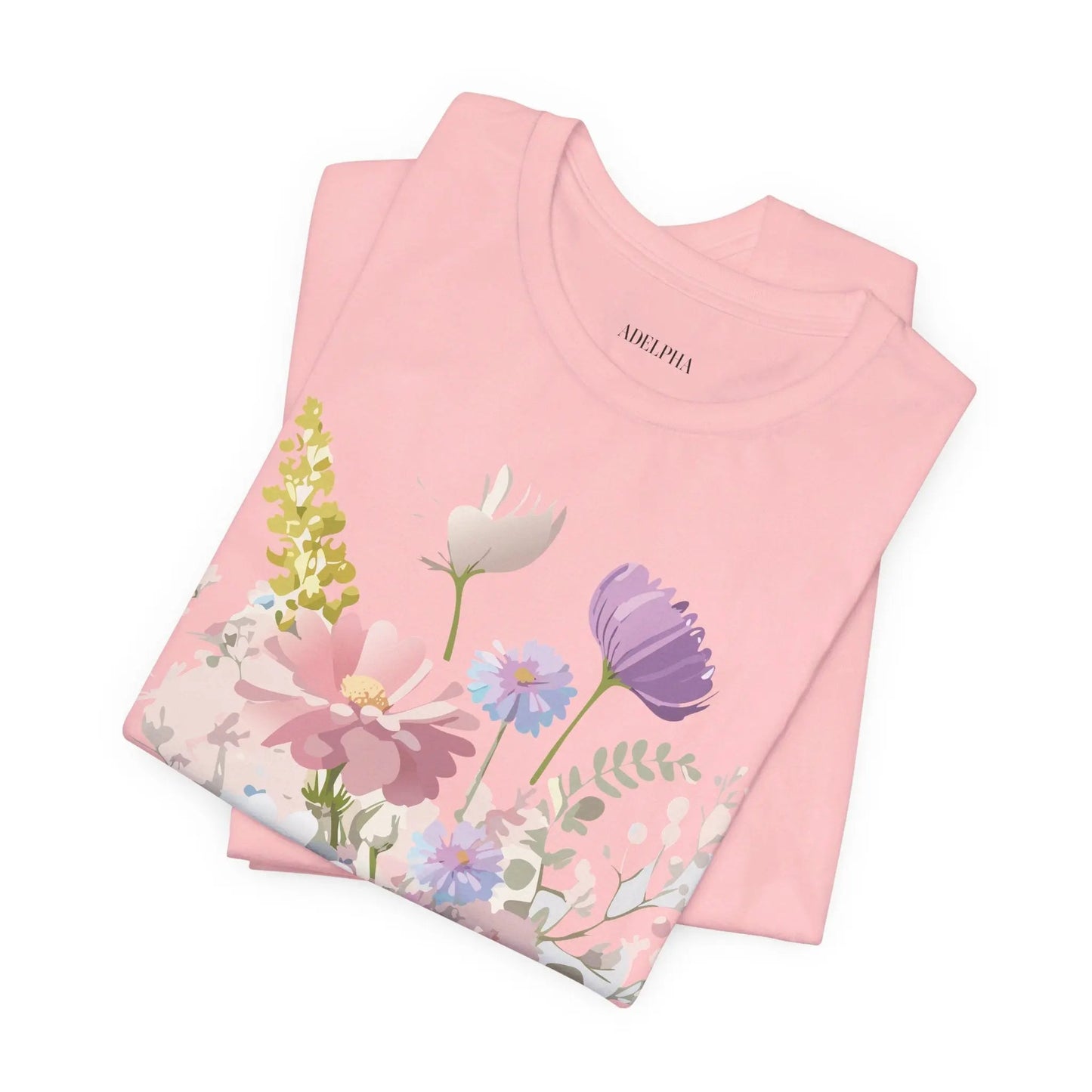 Floral Graphic Tee Unisex Vintage Art Design From Adelpha Premium Short Sleeve T Shirt