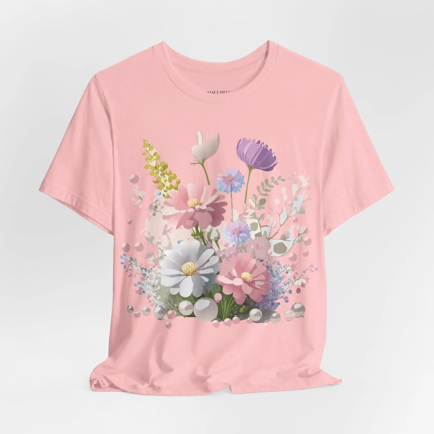Floral Graphic Tee Unisex Vintage Art Design From Adelpha Premium Short Sleeve T Shirt