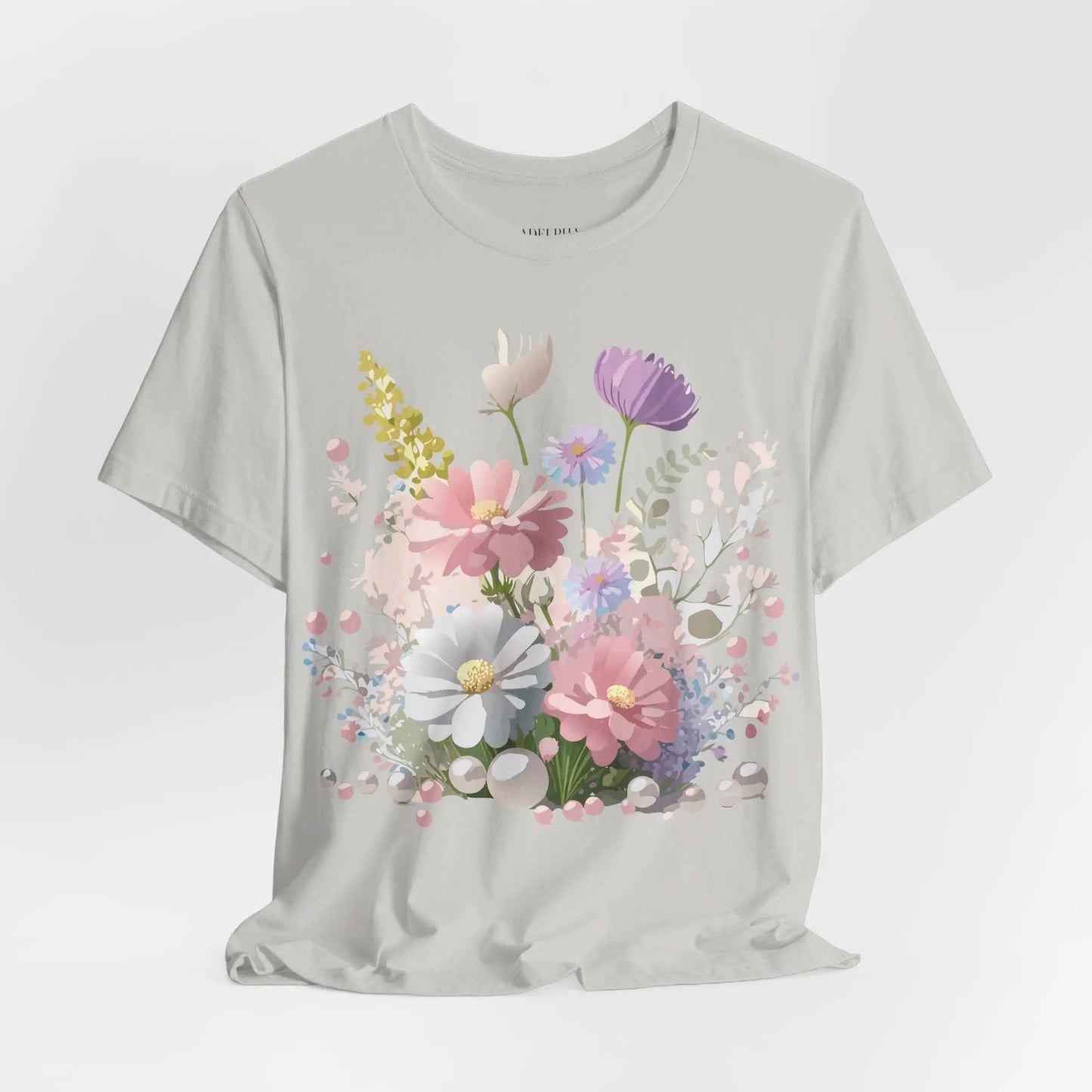 Floral Graphic Tee Unisex Vintage Art Design From Adelpha Premium Short Sleeve T Shirt