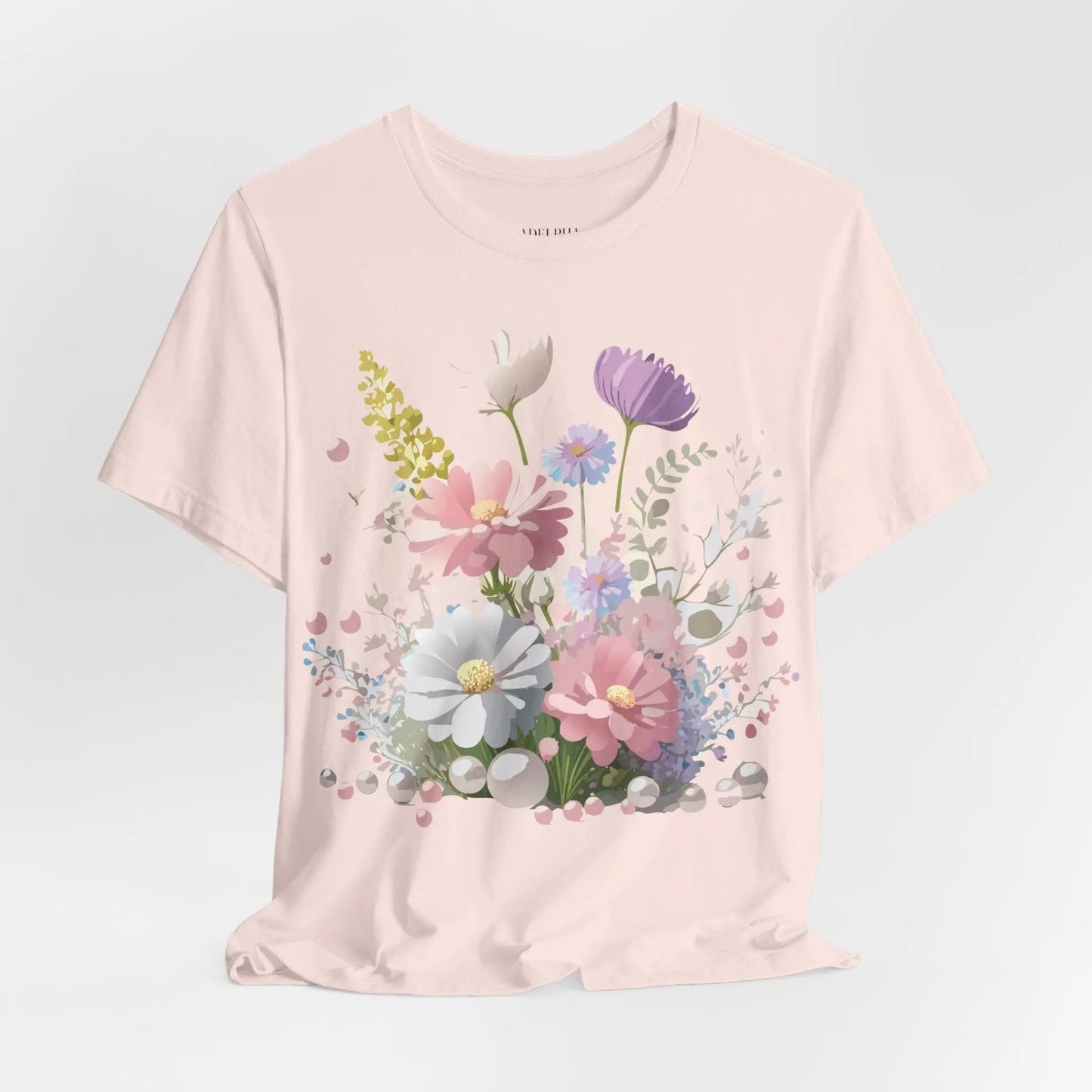 Floral Graphic Tee Unisex Vintage Art Design From Adelpha Premium Short Sleeve T Shirt