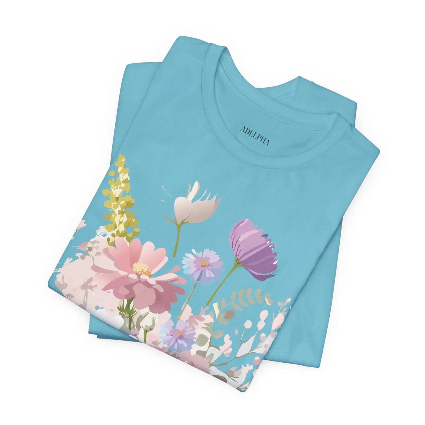 Floral Graphic Tee Unisex Vintage Art Design From Adelpha Premium Short Sleeve T Shirt