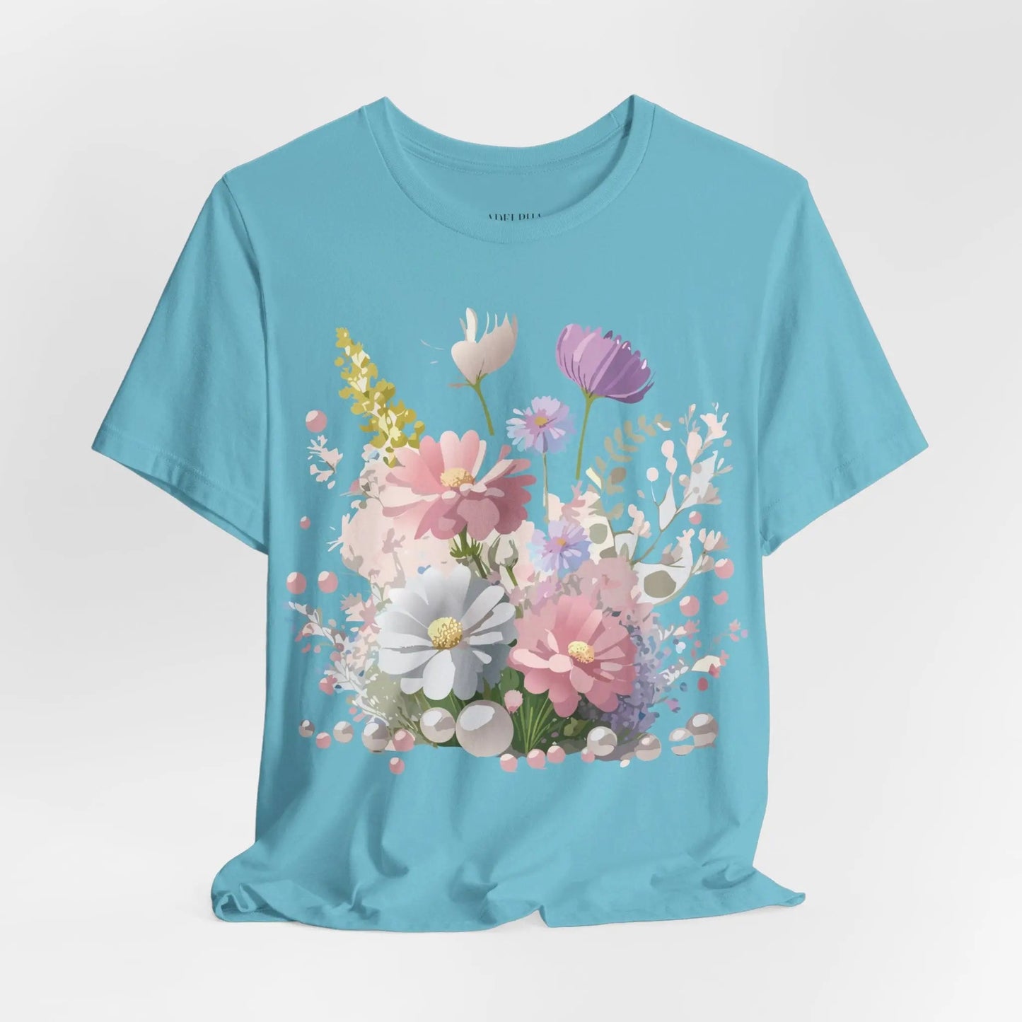 Floral Graphic Tee Unisex Vintage Art Design From Adelpha Premium Short Sleeve T Shirt