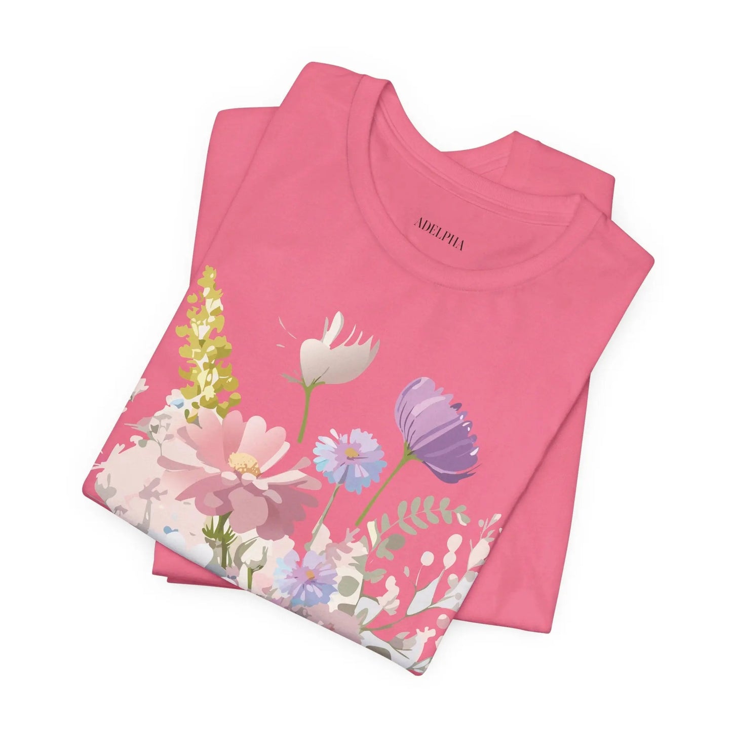 Floral Graphic Tee Unisex Vintage Art Design From Adelpha Premium Short Sleeve T Shirt