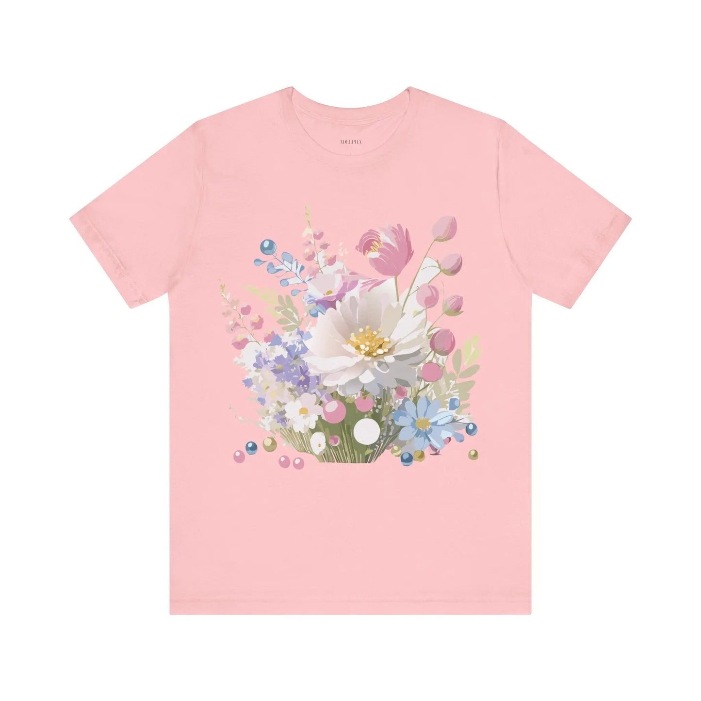 Adelpha Floral Graphic T Shirt Unisex Short Sleeve Art Design Tee Vintage Inspired