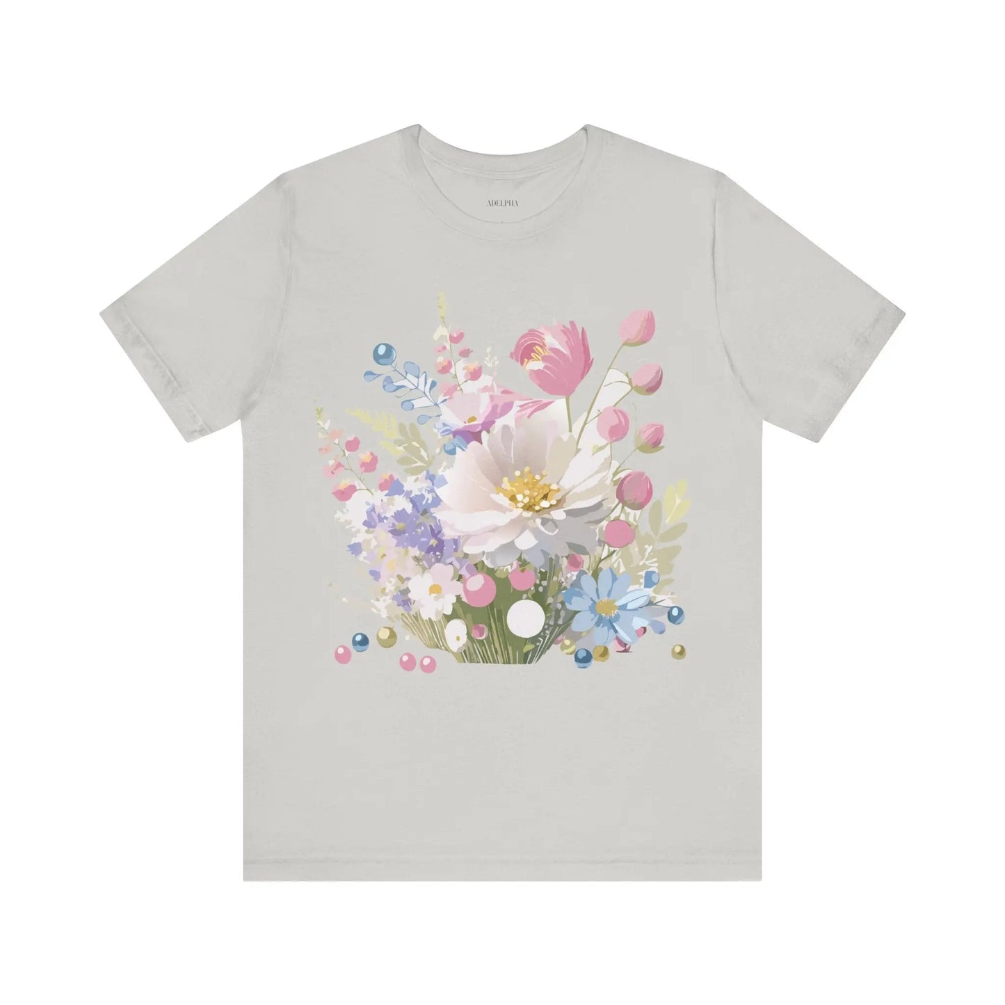 Adelpha Floral Graphic T Shirt Unisex Short Sleeve Art Design Tee Vintage Inspired