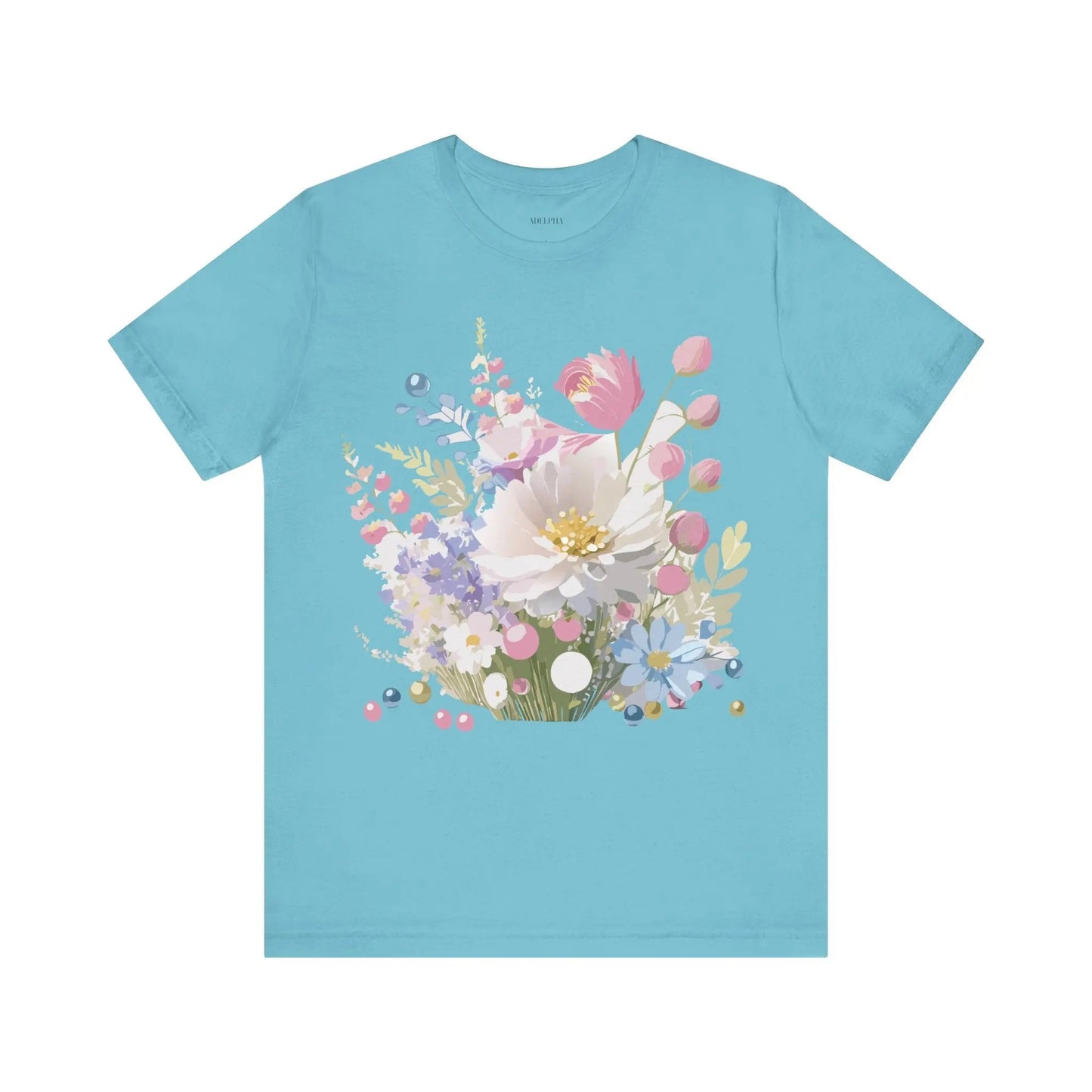 Adelpha Floral Graphic T Shirt Unisex Short Sleeve Art Design Tee Vintage Inspired