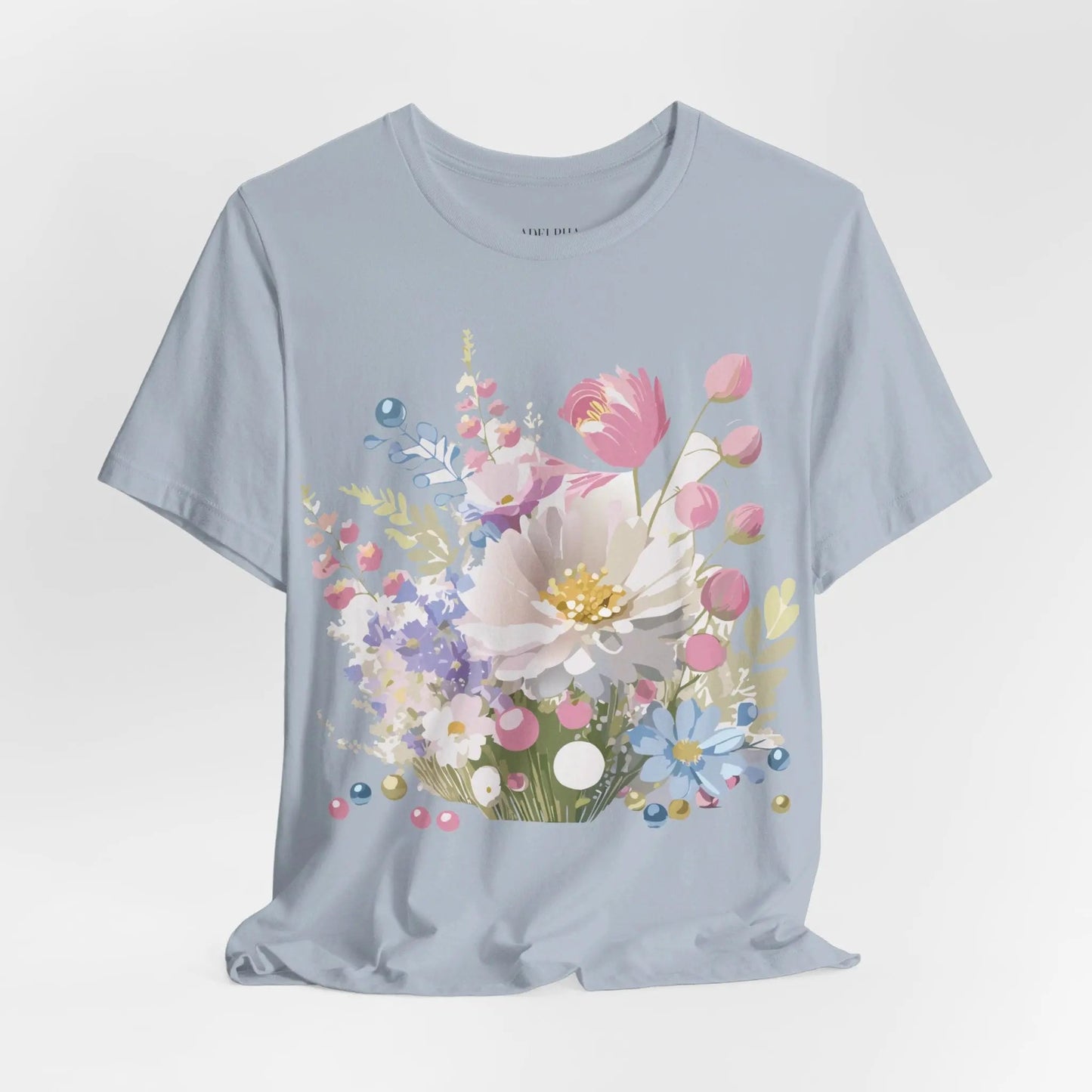 Adelpha Floral Graphic T Shirt Unisex Short Sleeve Art Design Tee Vintage Inspired