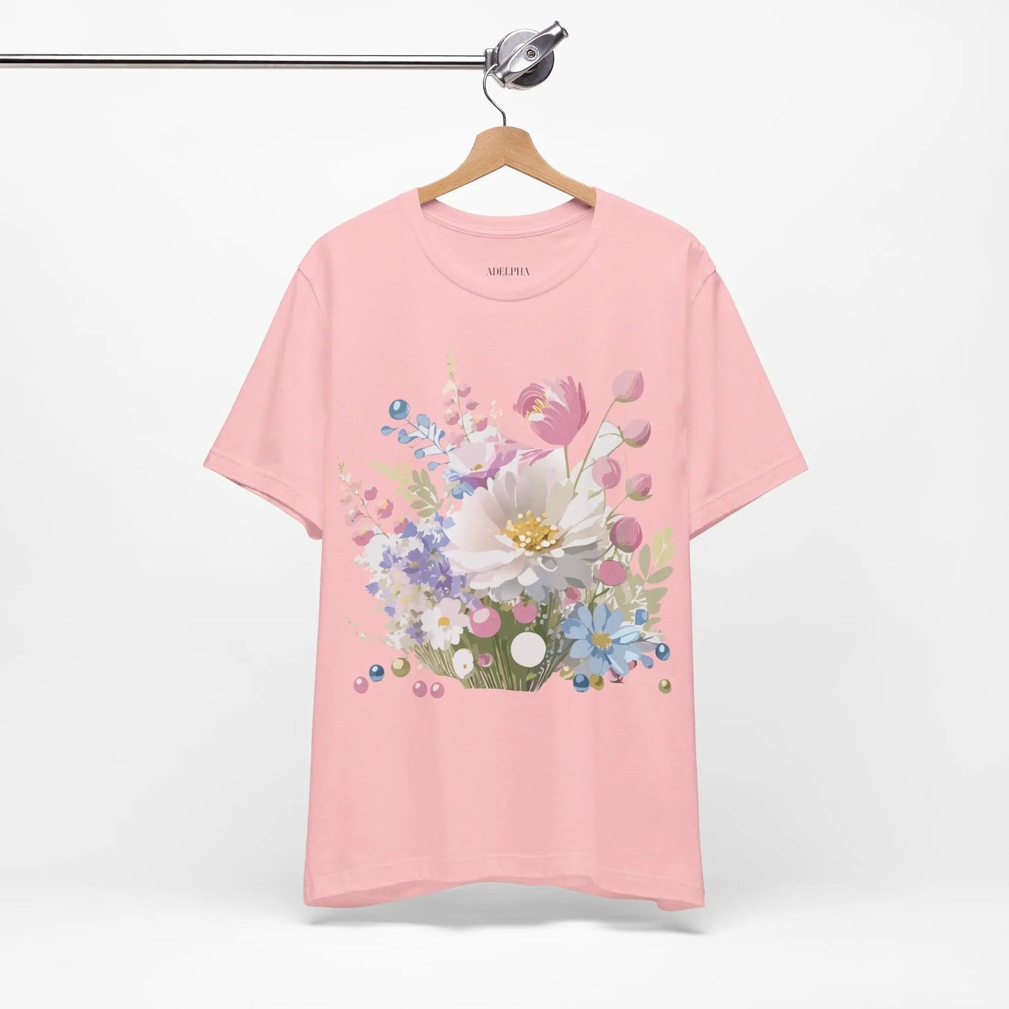 Adelpha Floral Graphic T Shirt Unisex Short Sleeve Art Design Tee Vintage Inspired