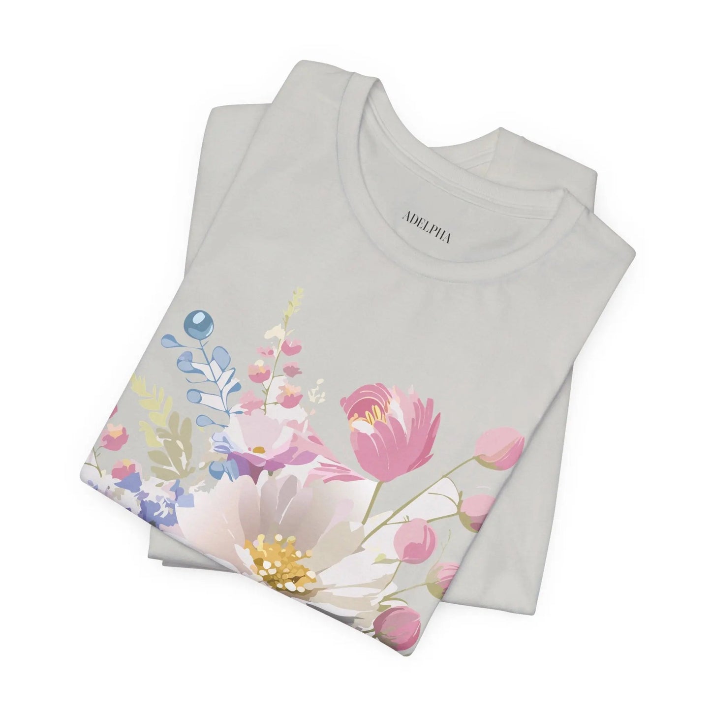 Adelpha Floral Graphic T Shirt Unisex Short Sleeve Art Design Tee Vintage Inspired