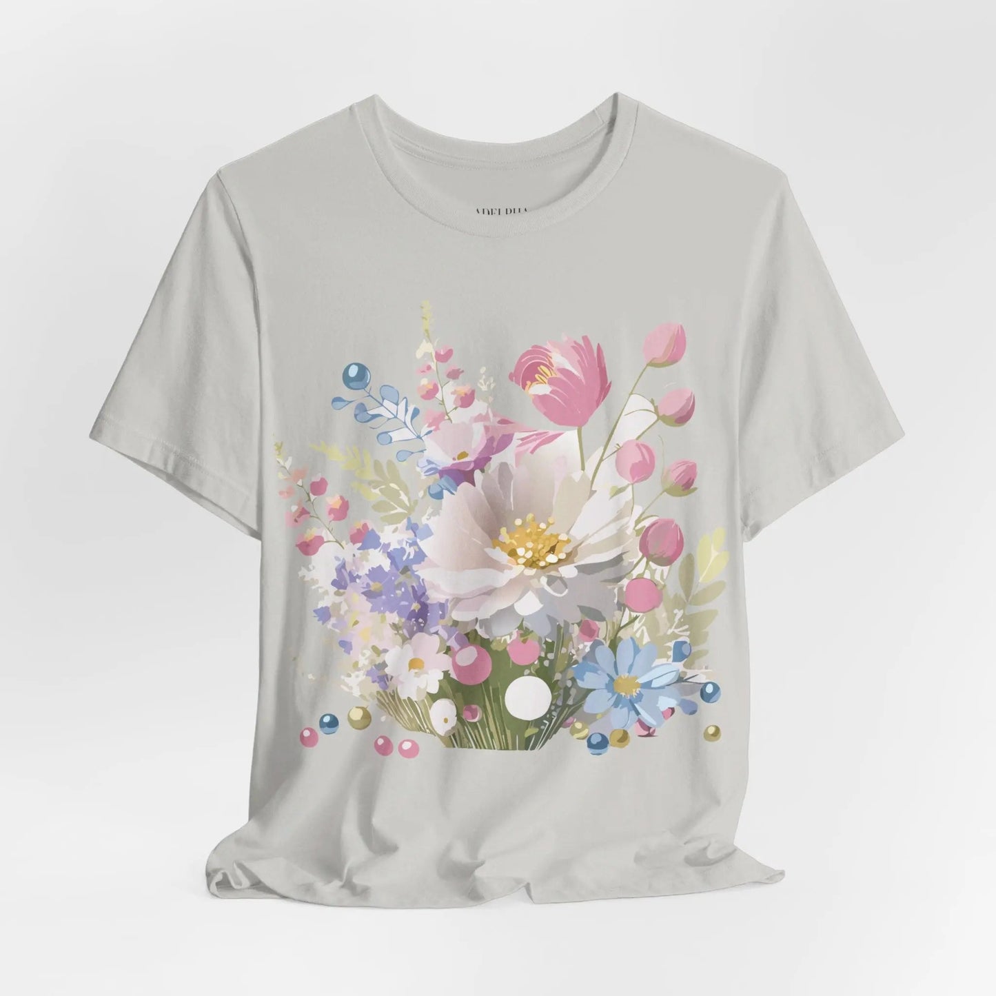 Adelpha Floral Graphic T Shirt Unisex Short Sleeve Art Design Tee Vintage Inspired