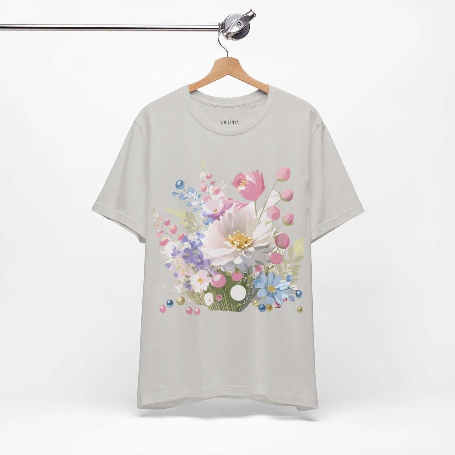 Adelpha Floral Graphic T Shirt Unisex Short Sleeve Art Design Tee Vintage Inspired