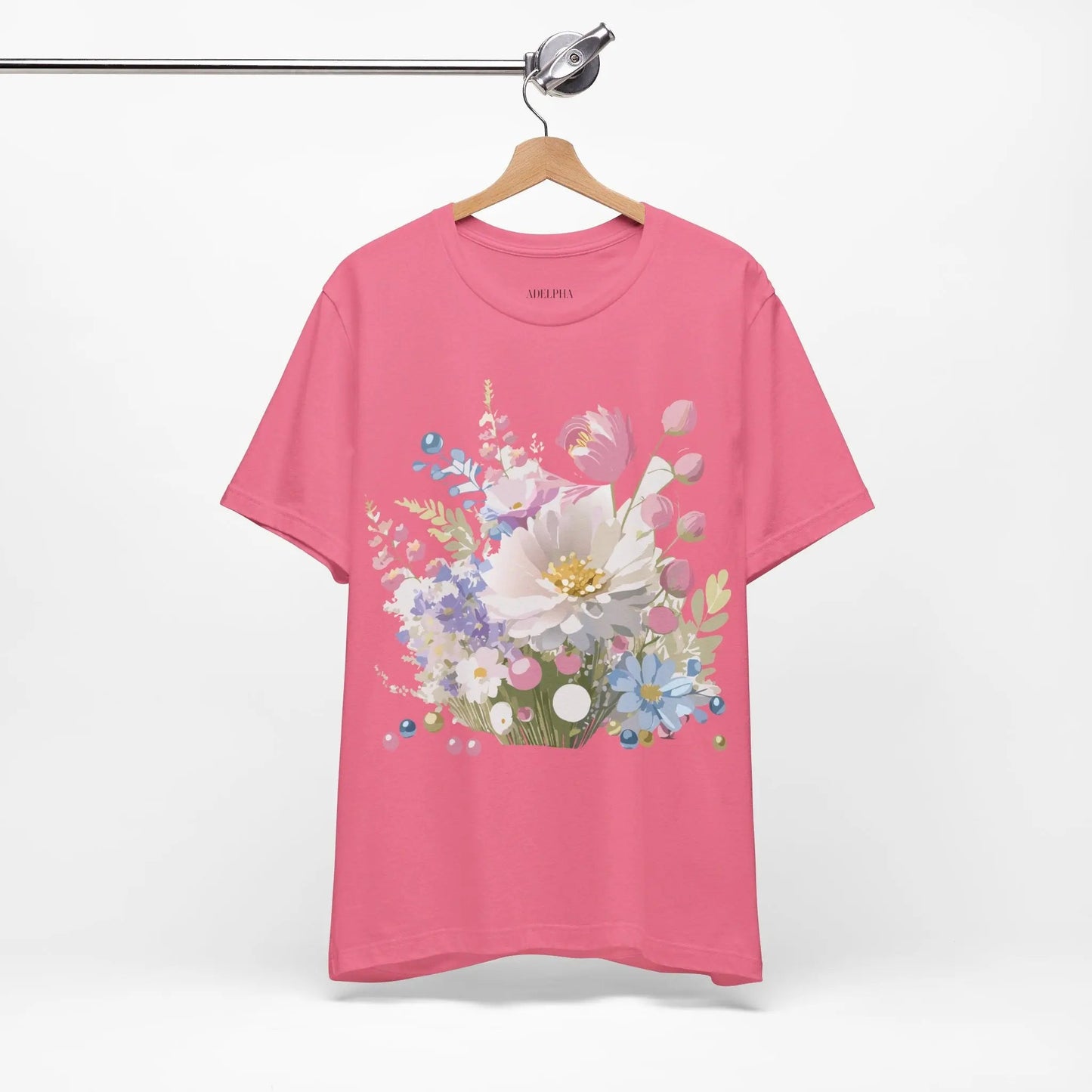 Adelpha Floral Graphic T Shirt Unisex Short Sleeve Art Design Tee Vintage Inspired