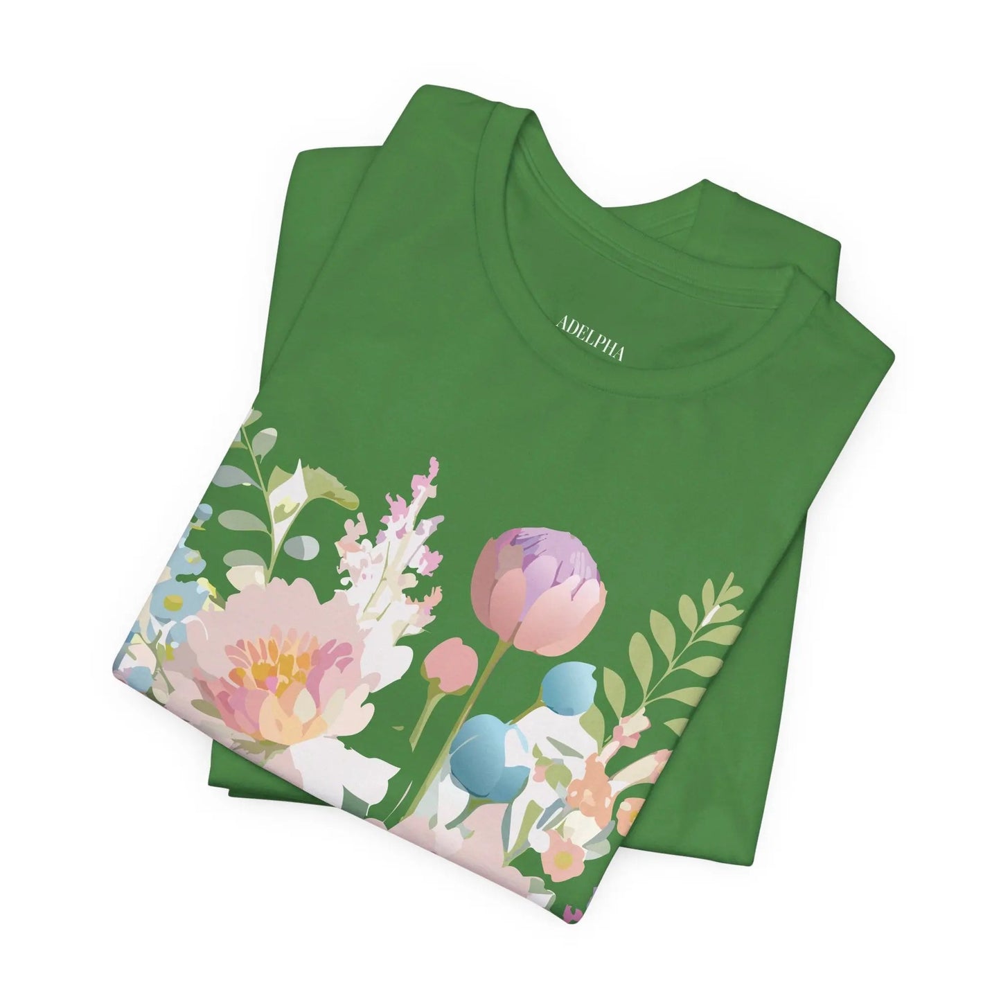Floral Graphic T Shirt Unisex Jersey Short Sleeve Vintage Art Design From Adelpha