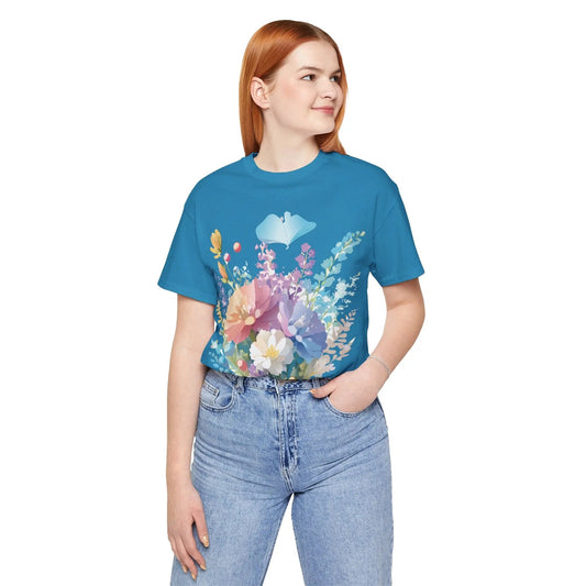 Floral Graphic Unisex 100 Cotton Vintage Artwork Short Sleeve Jersey 21