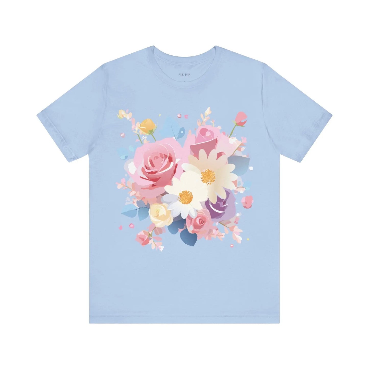 Adelpha Floral Graphic T Shirt Unisex Short Sleeve Jersey Tee Art Design Vintage Inspired