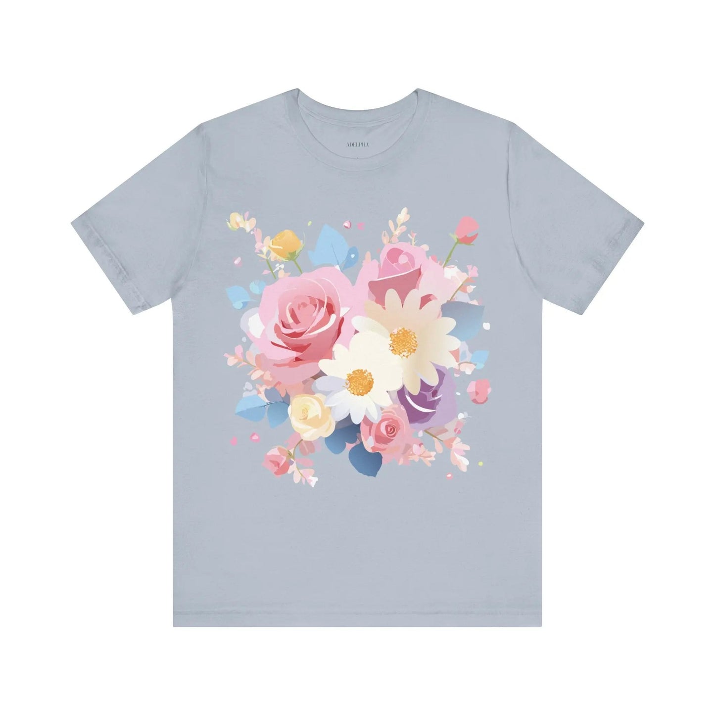 Adelpha Floral Graphic T Shirt Unisex Short Sleeve Jersey Tee Art Design Vintage Inspired