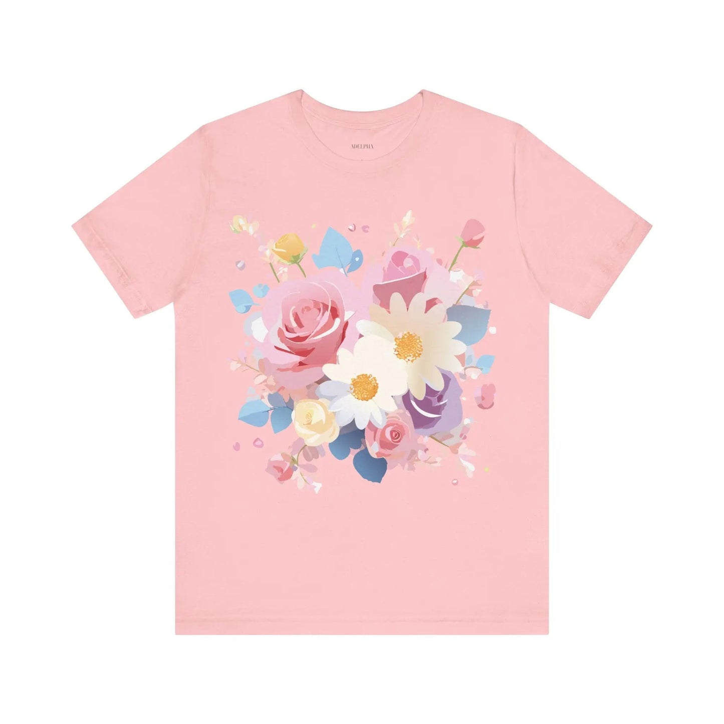 Adelpha Floral Graphic T Shirt Unisex Short Sleeve Jersey Tee Art Design Vintage Inspired