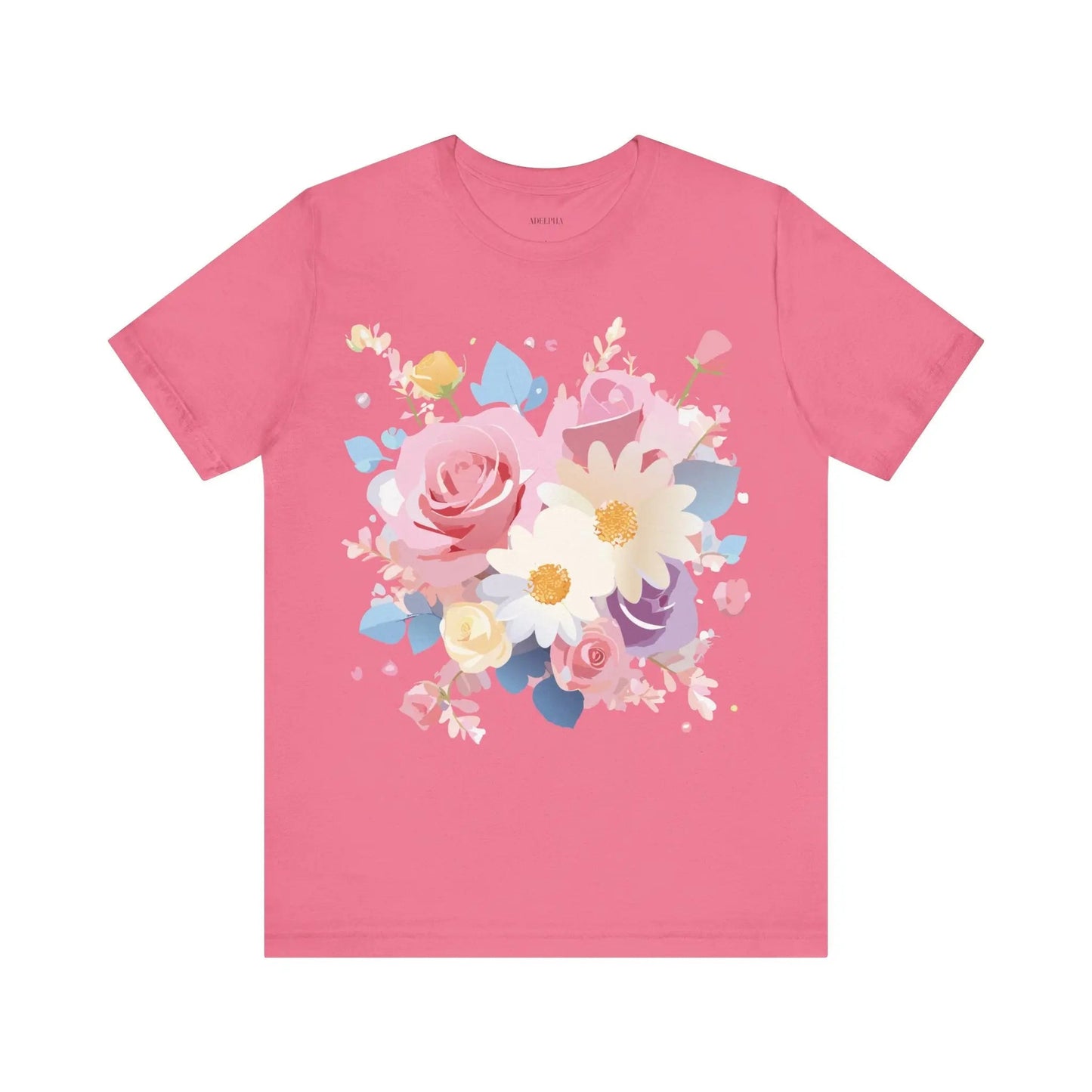 Adelpha Floral Graphic T Shirt Unisex Short Sleeve Jersey Tee Art Design Vintage Inspired