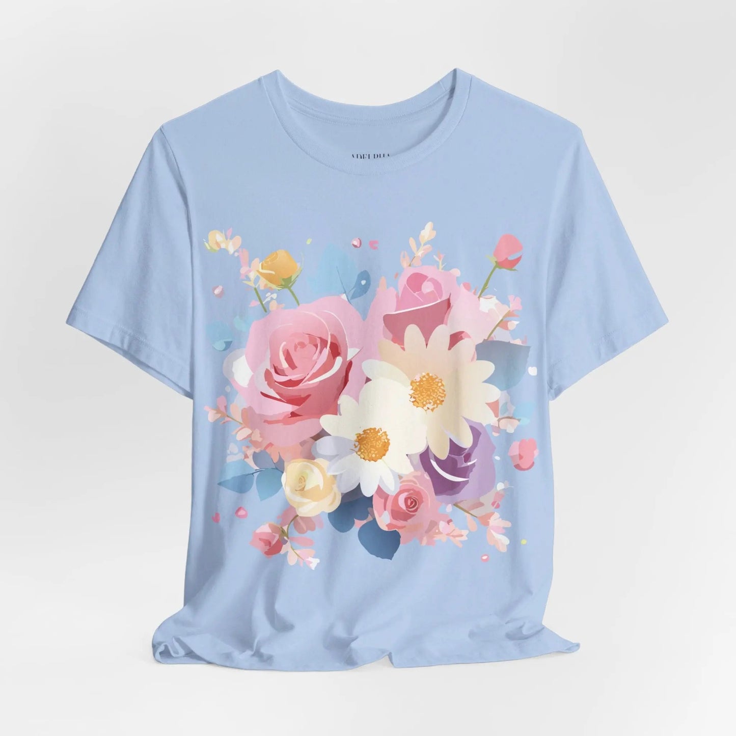 Adelpha Floral Graphic T Shirt Unisex Short Sleeve Jersey Tee Art Design Vintage Inspired