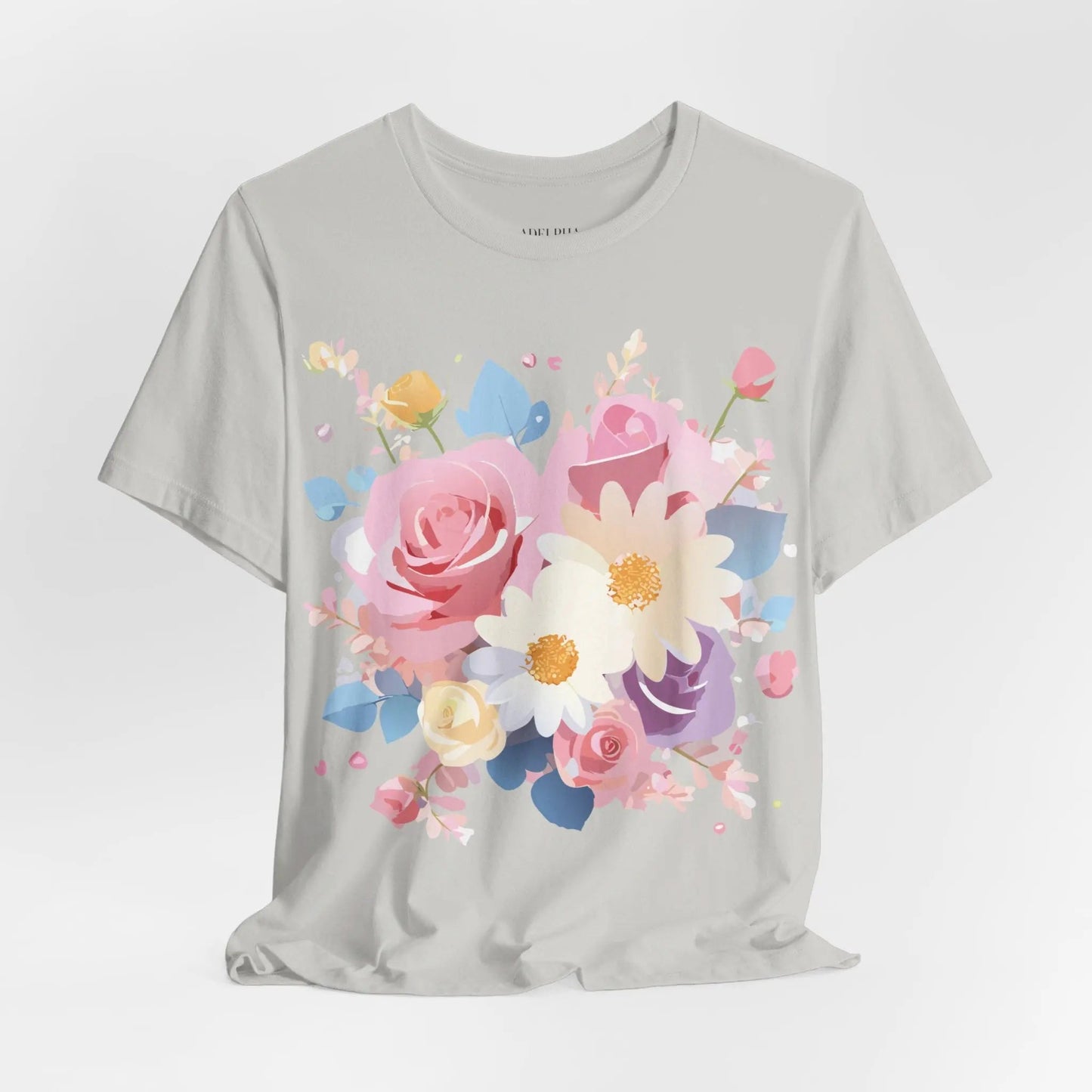 Adelpha Floral Graphic T Shirt Unisex Short Sleeve Jersey Tee Art Design Vintage Inspired