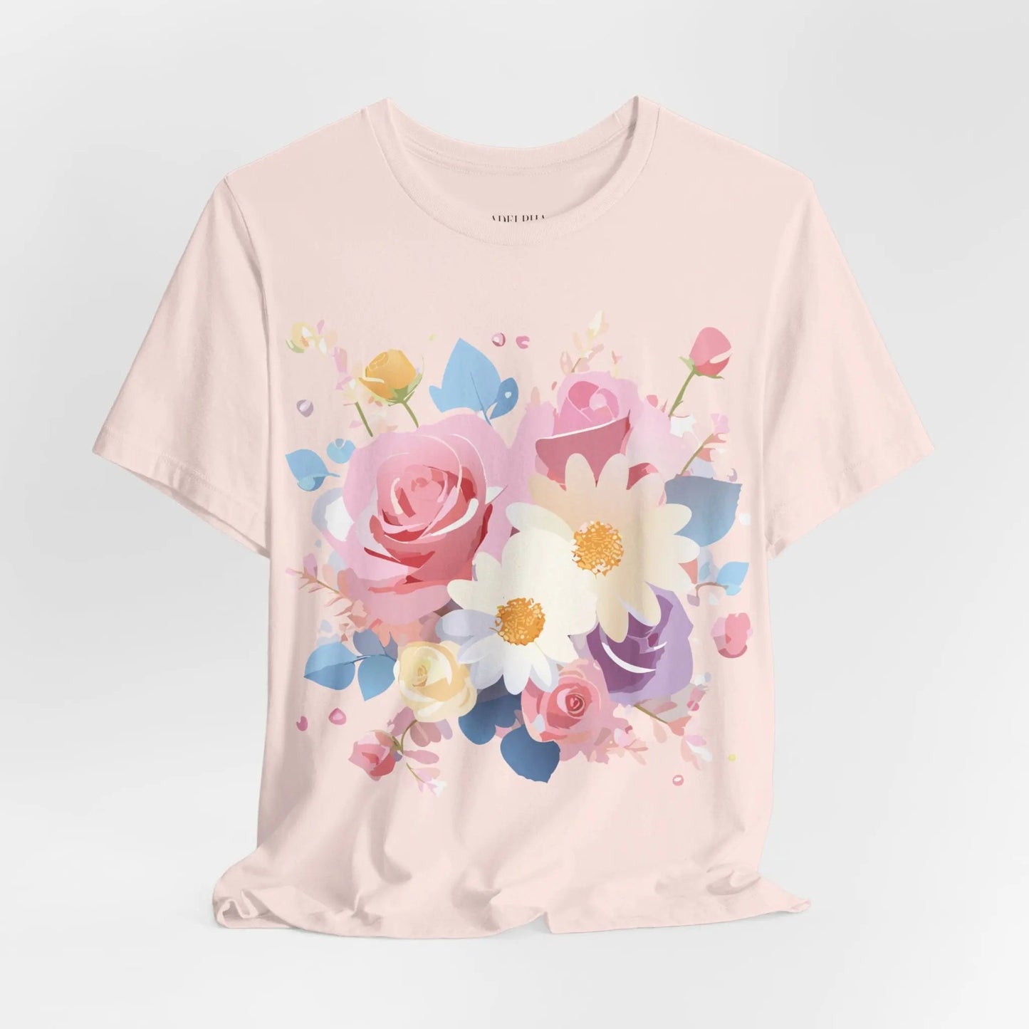 Adelpha Floral Graphic T Shirt Unisex Short Sleeve Jersey Tee Art Design Vintage Inspired