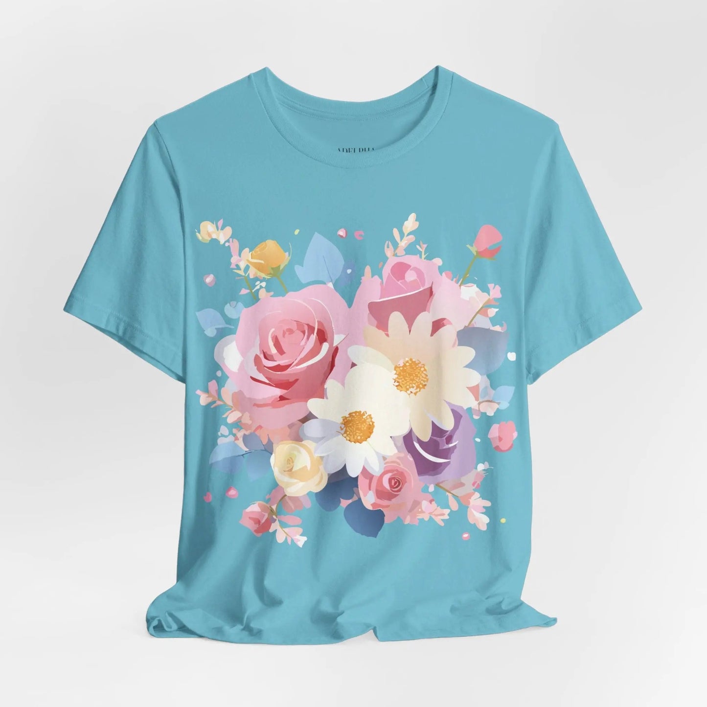 Adelpha Floral Graphic T Shirt Unisex Short Sleeve Jersey Tee Art Design Vintage Inspired