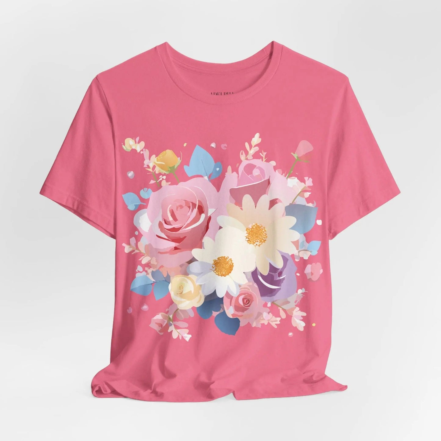 Adelpha Floral Graphic T Shirt Unisex Short Sleeve Jersey Tee Art Design Vintage Inspired