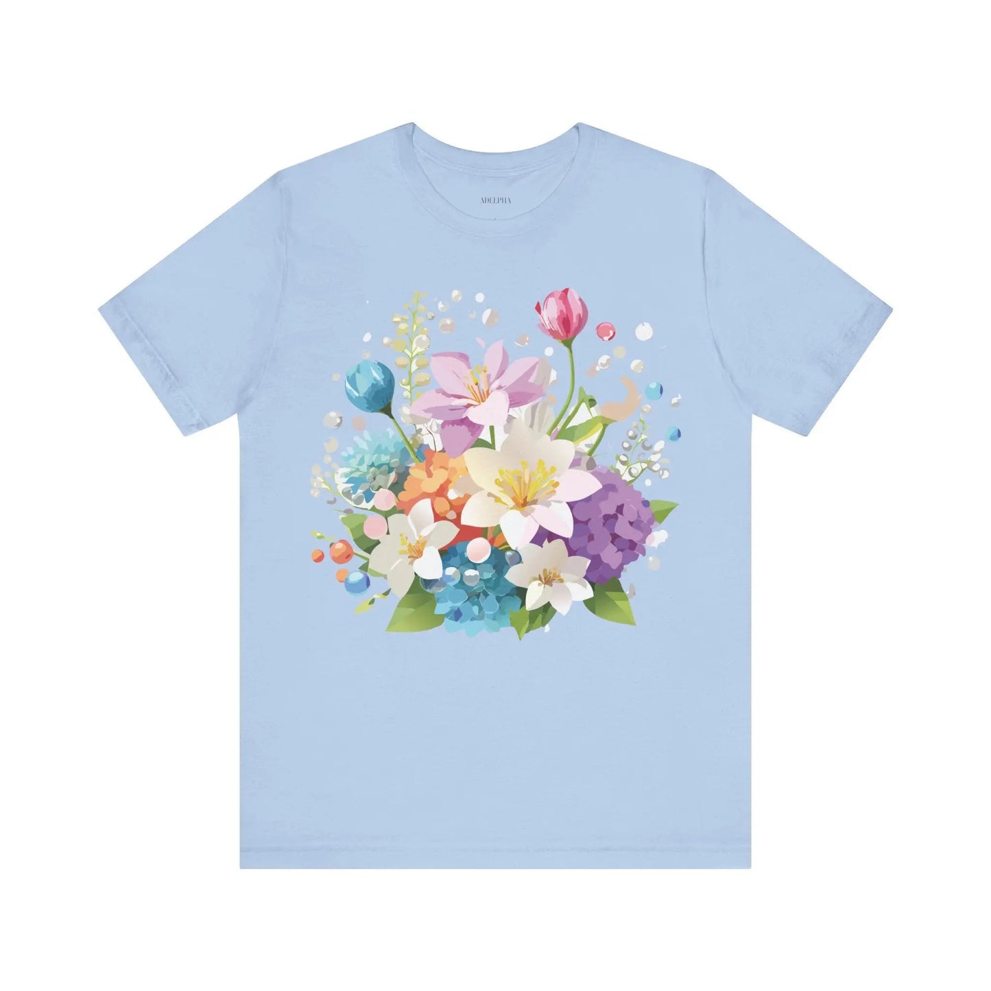 Floral Graphic T Shirt Unisex Jersey Short Sleeve Adelpha Art Tee Vintage Inspired Design