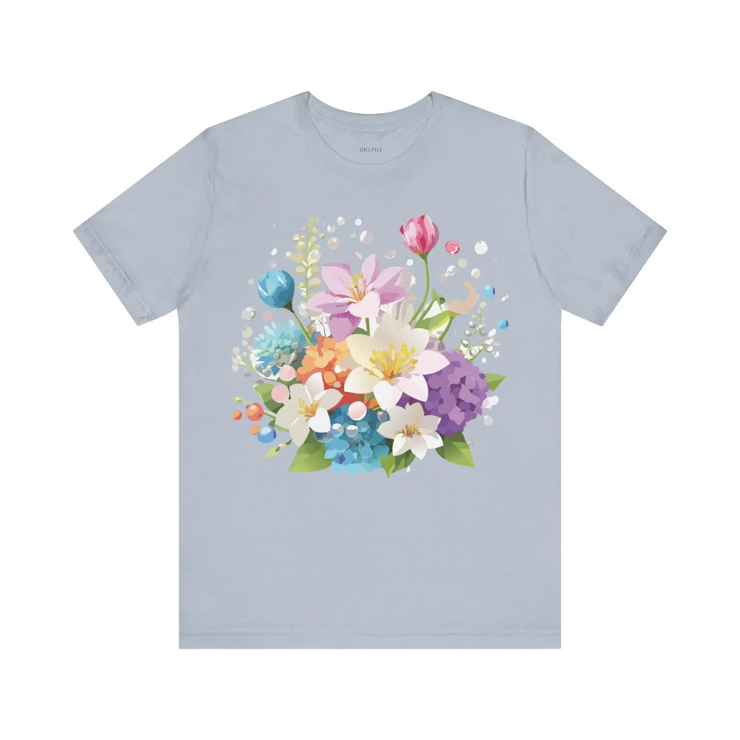 Floral Graphic T Shirt Unisex Jersey Short Sleeve Adelpha Art Tee Vintage Inspired Design
