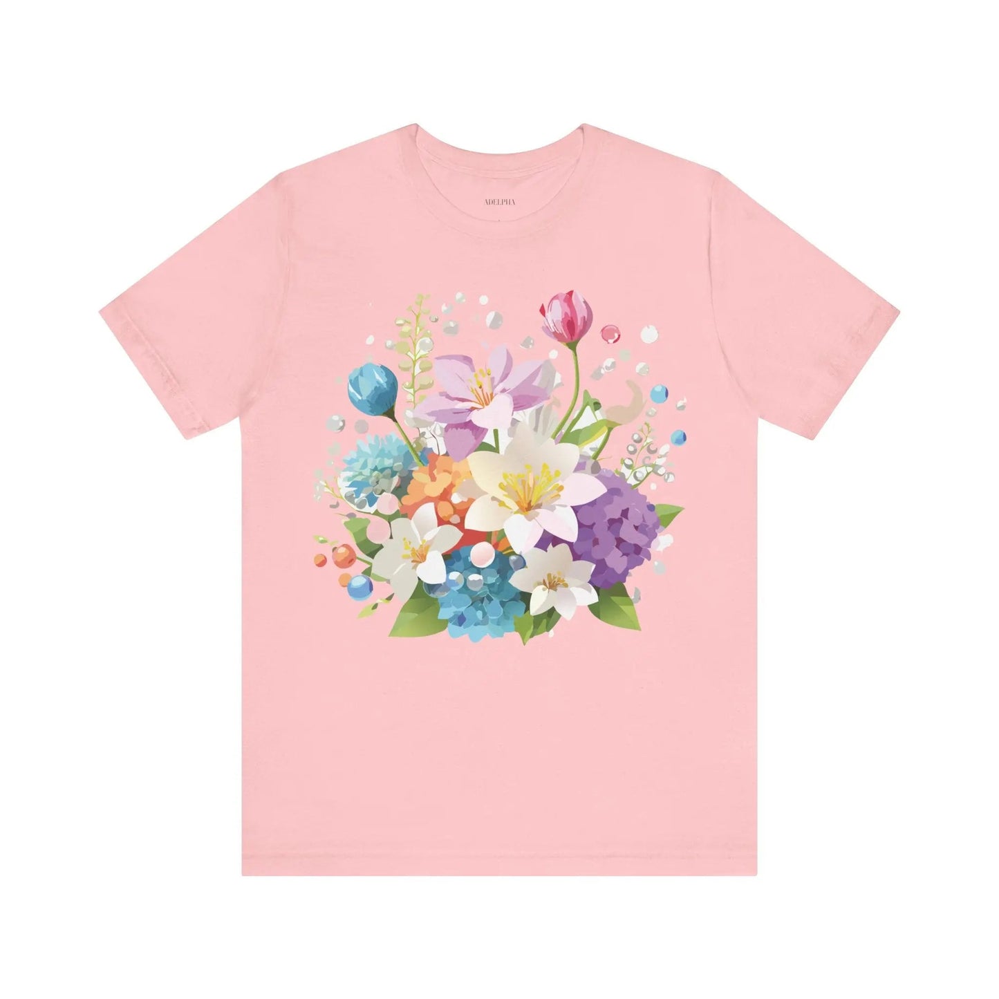 Floral Graphic T Shirt Unisex Jersey Short Sleeve Adelpha Art Tee Vintage Inspired Design