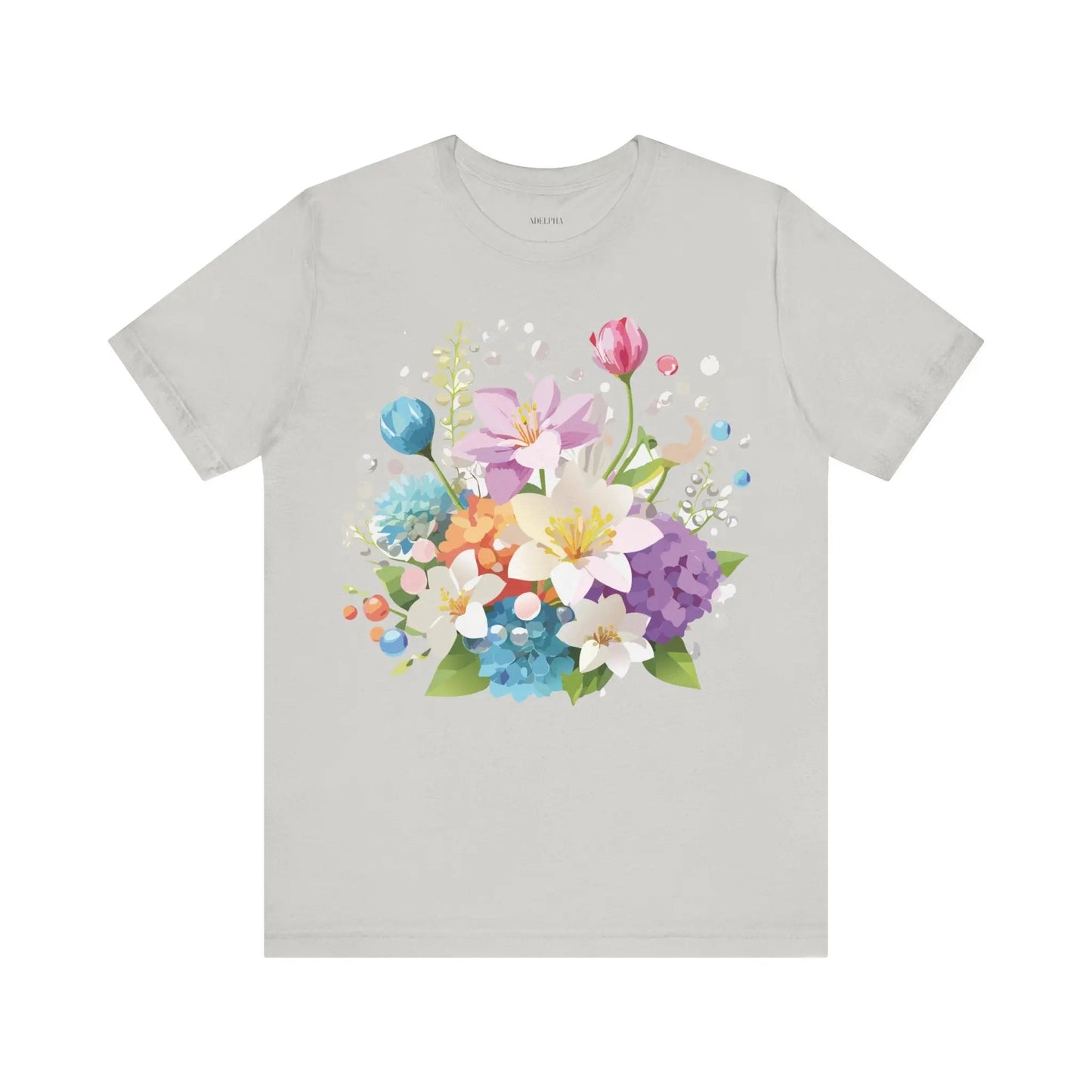Floral Graphic T Shirt Unisex Jersey Short Sleeve Adelpha Art Tee Vintage Inspired Design