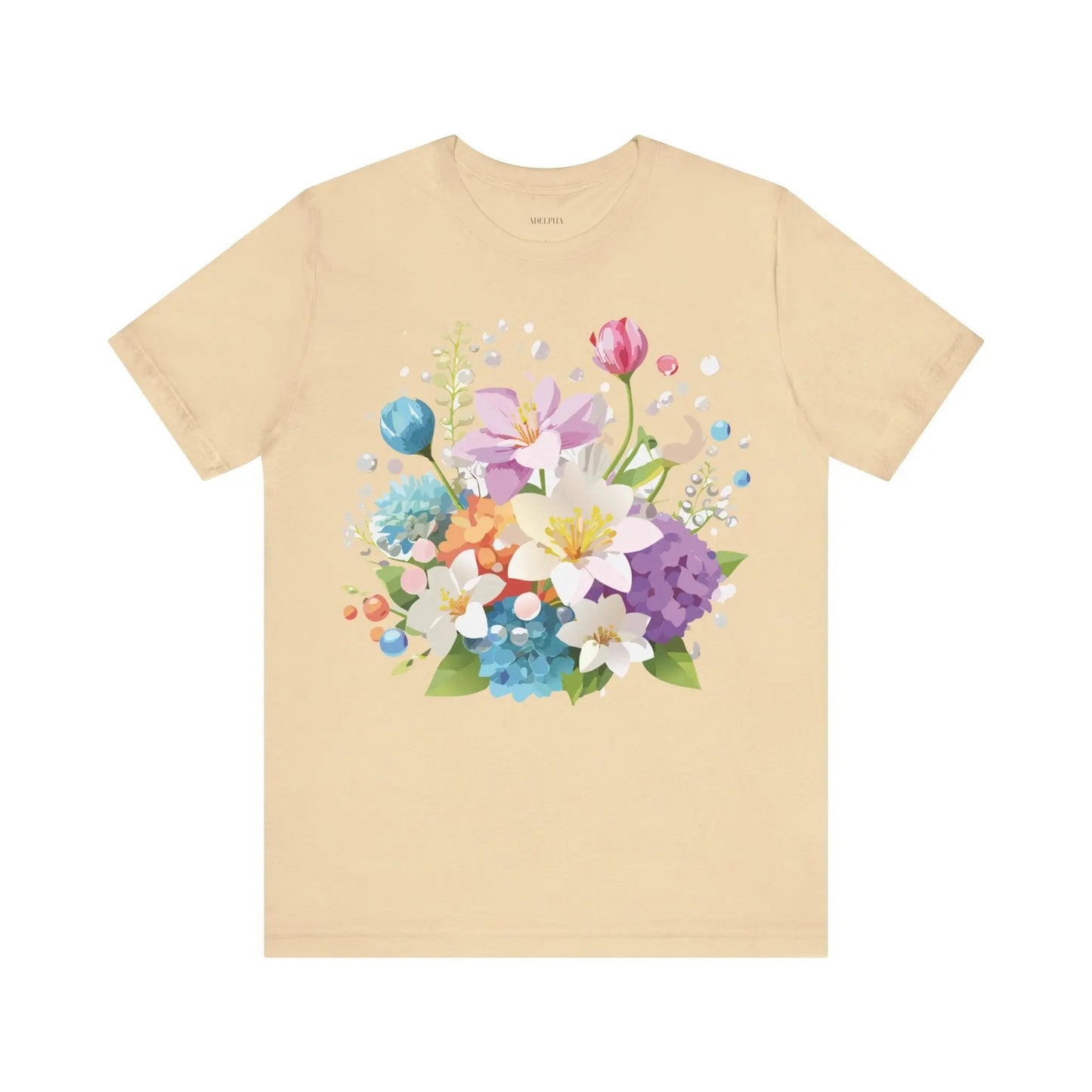 Floral Graphic T Shirt Unisex Jersey Short Sleeve Adelpha Art Tee Vintage Inspired Design