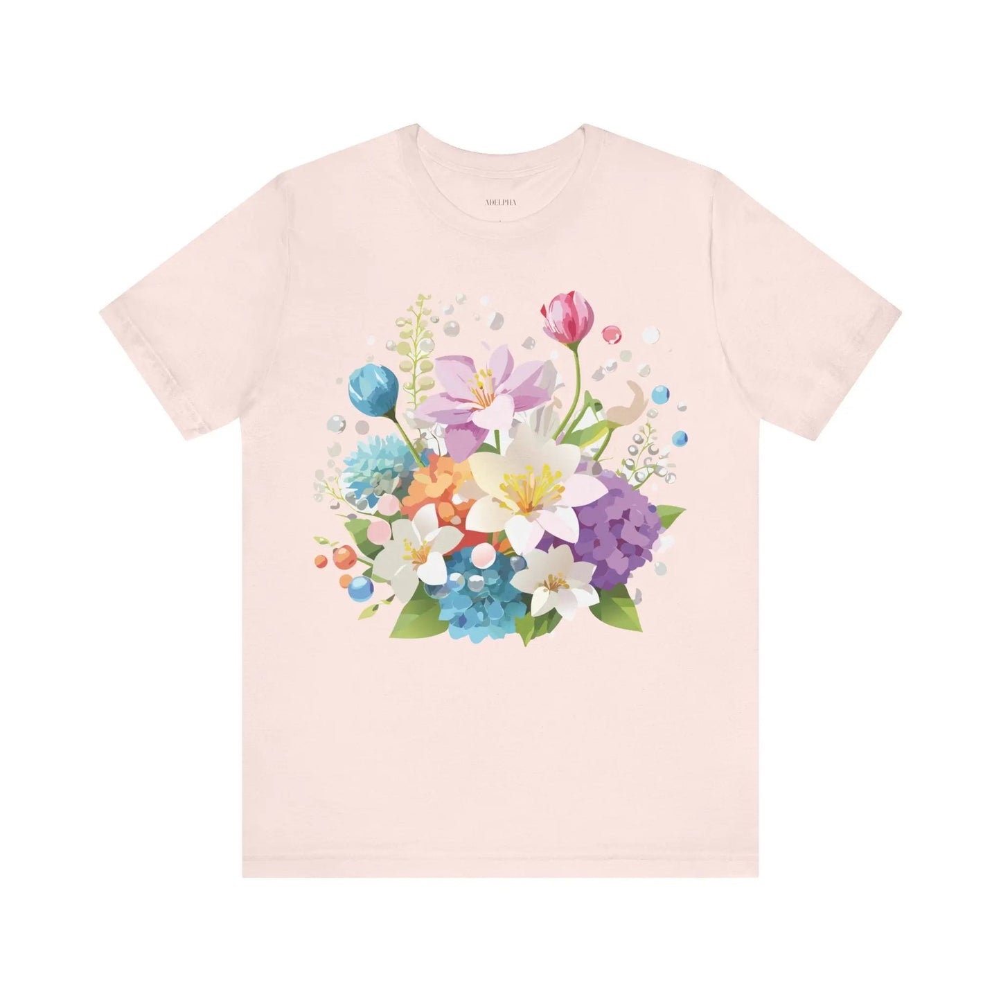 Floral Graphic T Shirt Unisex Jersey Short Sleeve Adelpha Art Tee Vintage Inspired Design