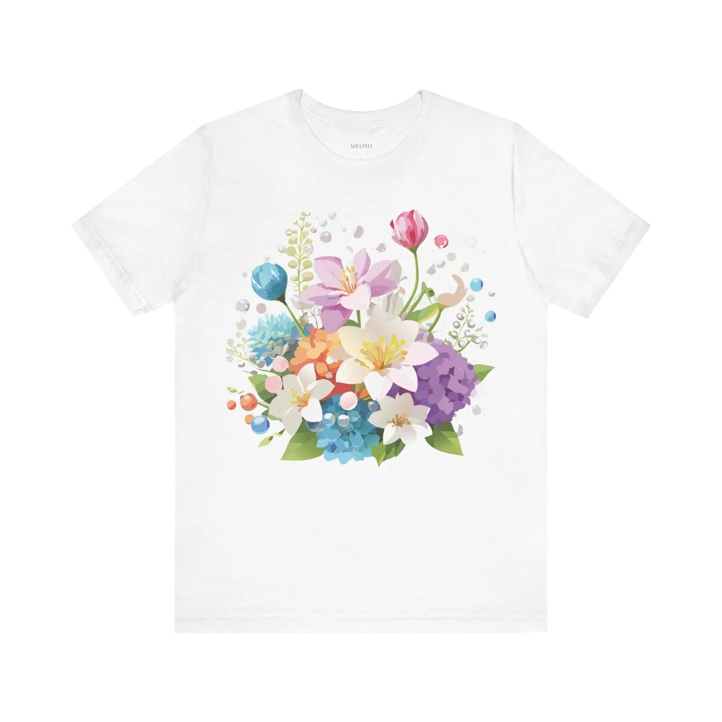 Floral Graphic T Shirt Unisex Jersey Short Sleeve Adelpha Art Tee Vintage Inspired Design