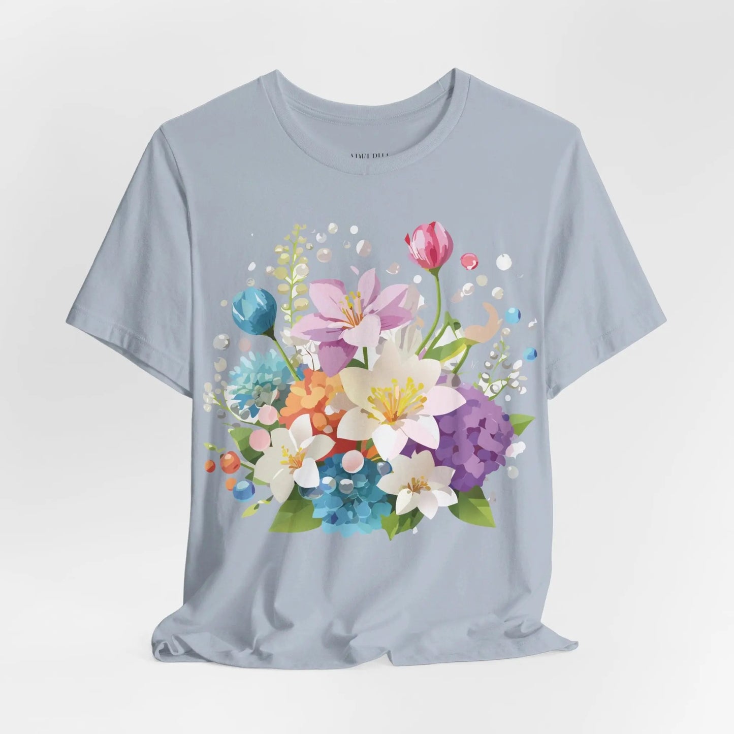 Floral Graphic T Shirt Unisex Jersey Short Sleeve Adelpha Art Tee Vintage Inspired Design