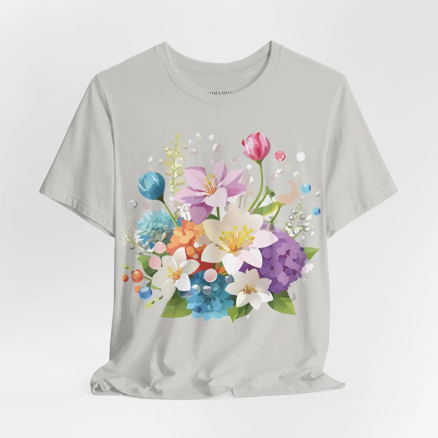 Floral Graphic T Shirt Unisex Jersey Short Sleeve Adelpha Art Tee Vintage Inspired Design