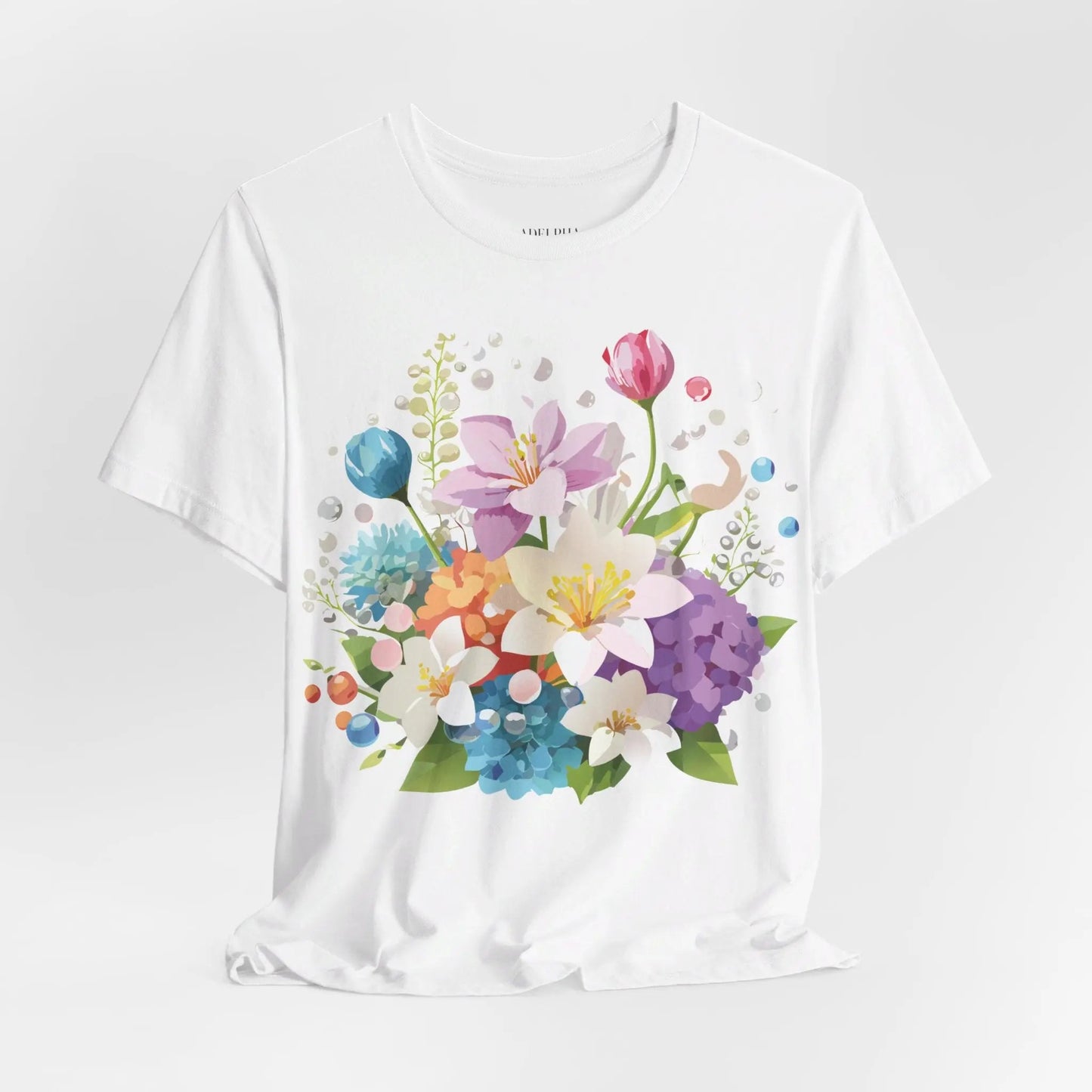 Floral Graphic T Shirt Unisex Jersey Short Sleeve Adelpha Art Tee Vintage Inspired Design