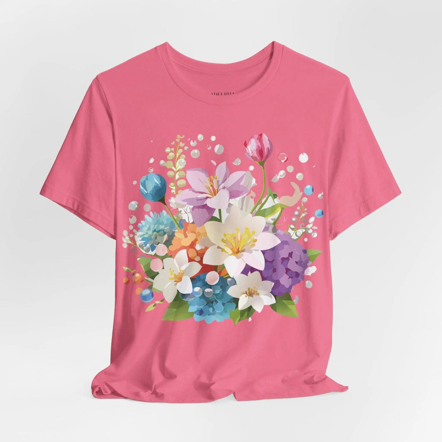 Floral Graphic T Shirt Unisex Jersey Short Sleeve Adelpha Art Tee Vintage Inspired Design