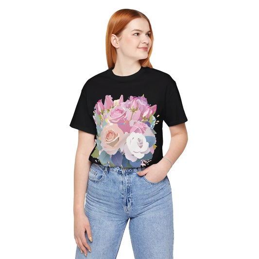 Floral Graphic Unisex 100 Cotton Vintage Artwork Short Sleeve Jersey 11