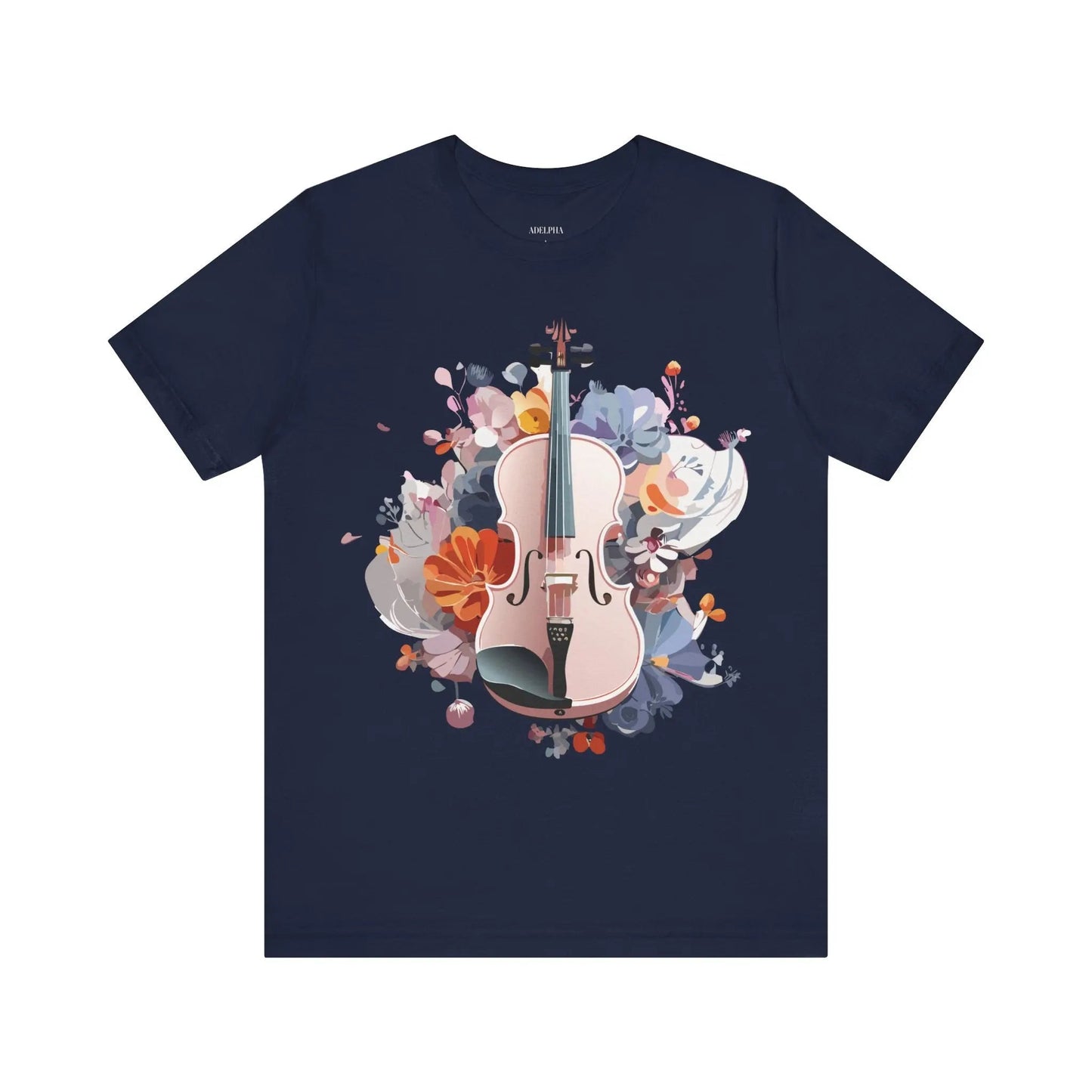 Adelpha Music Graphic T Shirt Unisex Short Sleeve Tee With Vintage Inspired Artwork