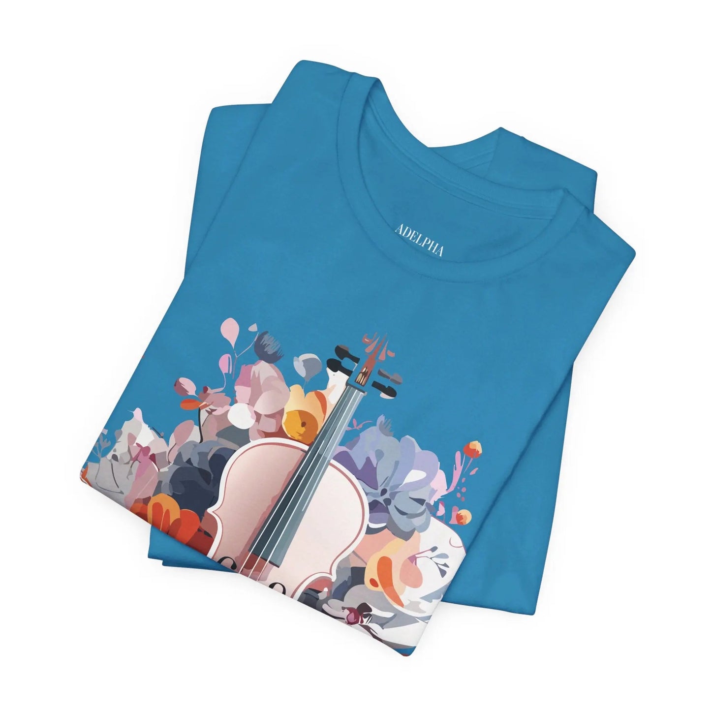 Adelpha Music Graphic T Shirt Unisex Short Sleeve Tee With Vintage Inspired Artwork